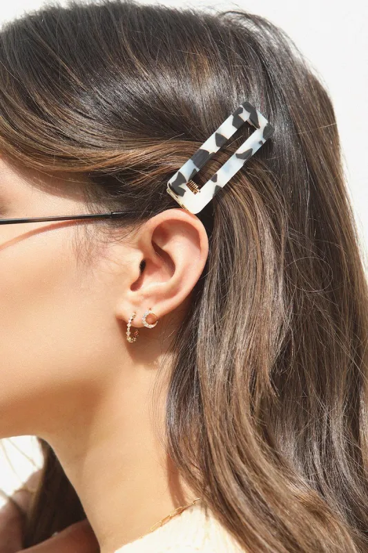 Rectangle Acrylic Hair Clip sold by Mulberry and Grand