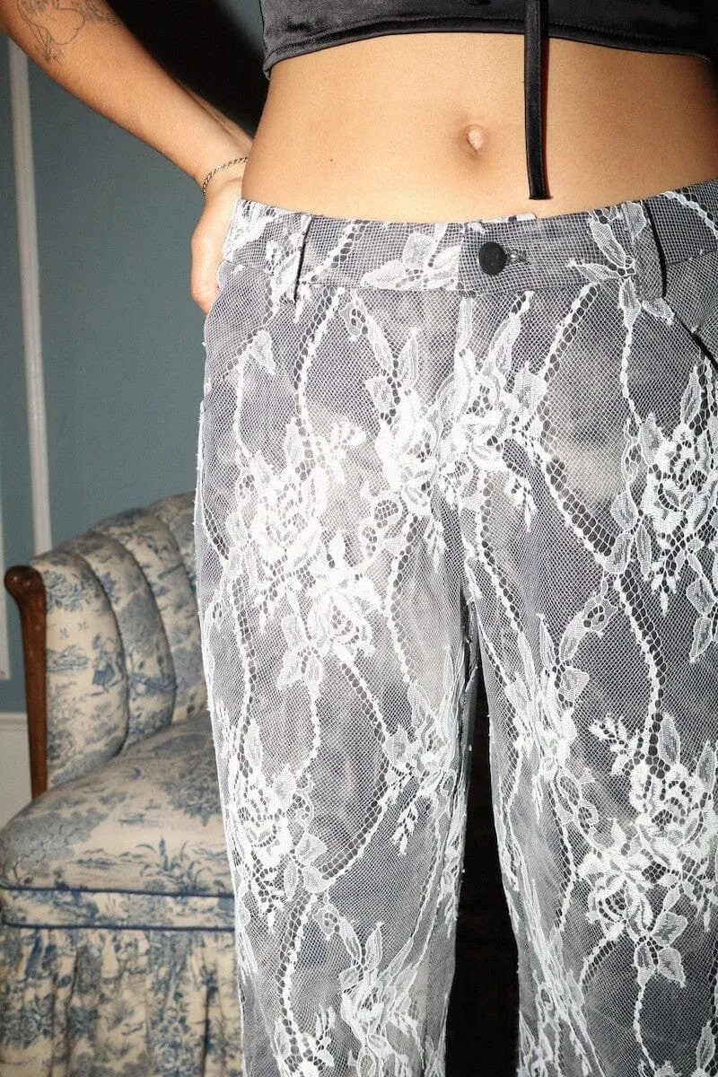 Iris Black Lace Pants sold by Mulberry and Grand product image thumbnail 3