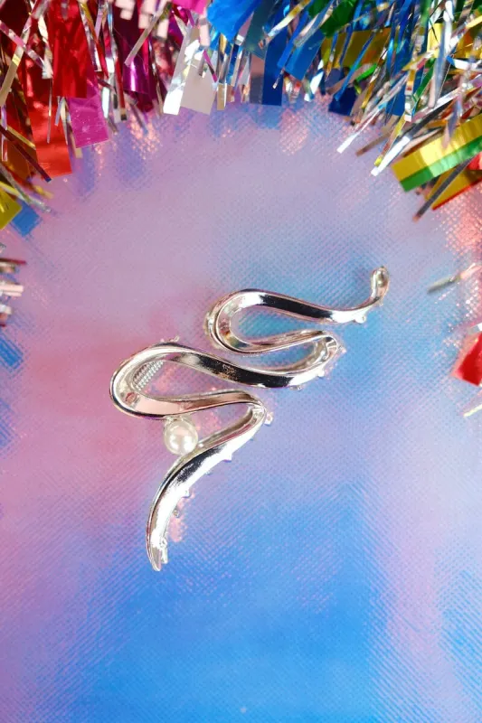 Charli Metallic Claw Clip sold by Mulberry and Grand