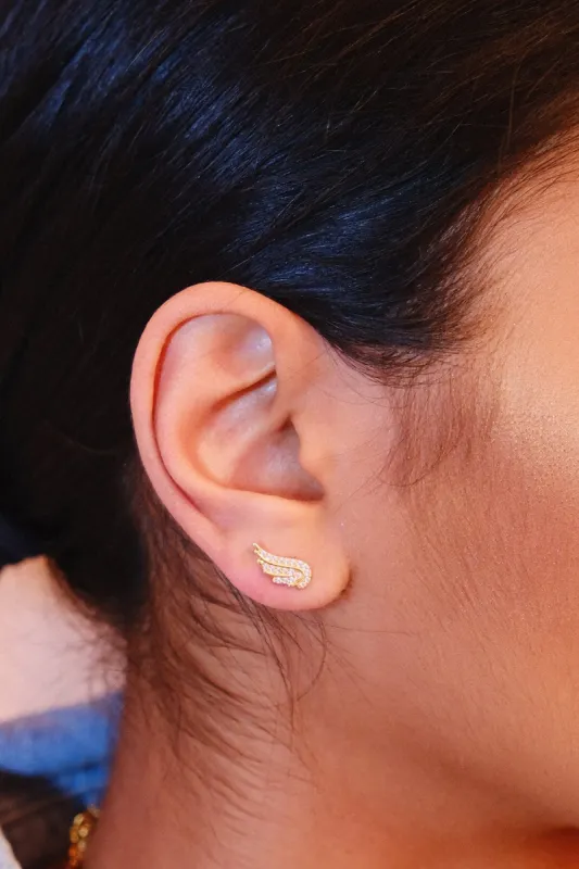 Angels Like You Sterling Silver Stud Earrings sold by Mulberry and Grand