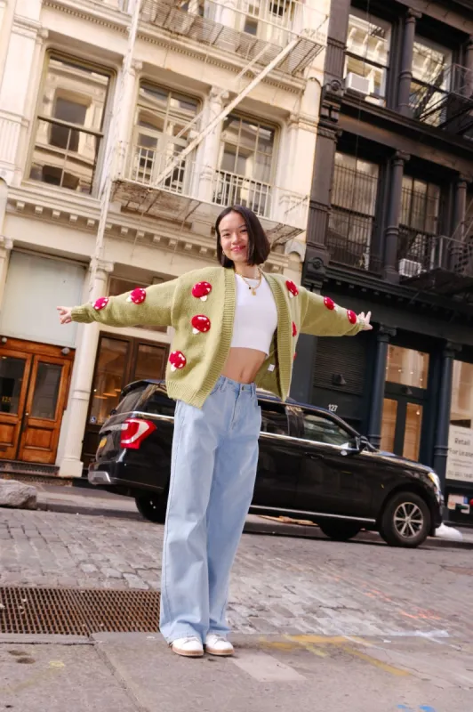 Magic Moment Puff Cardigan sold by Mulberry and Grand