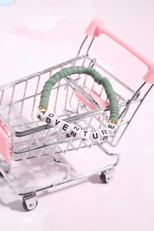 Demure Inspirational Beaded Bracelet sold by Mulberry and Grand