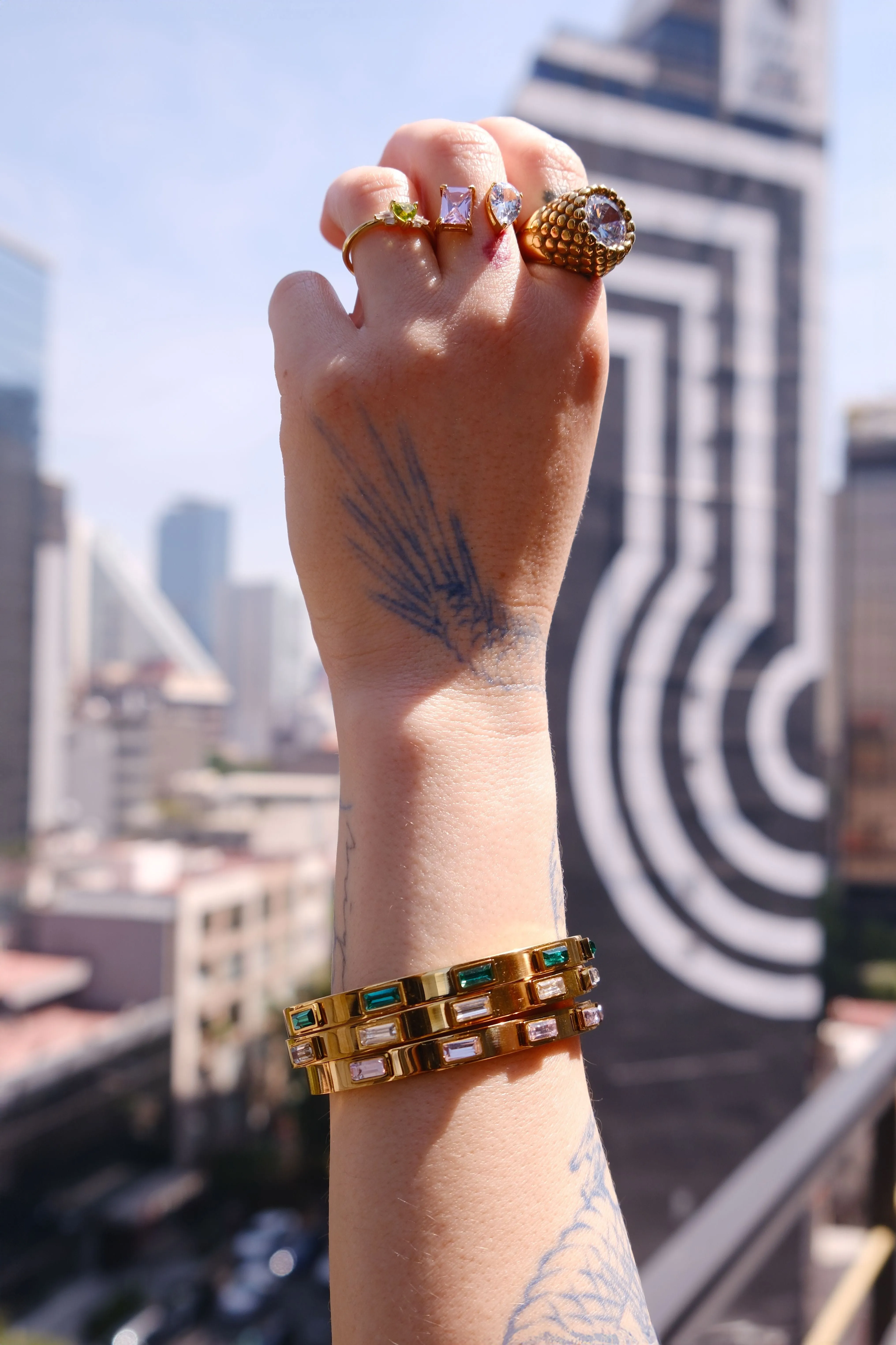 Crystal Bangle Bracelet sold by Mulberry and Grand