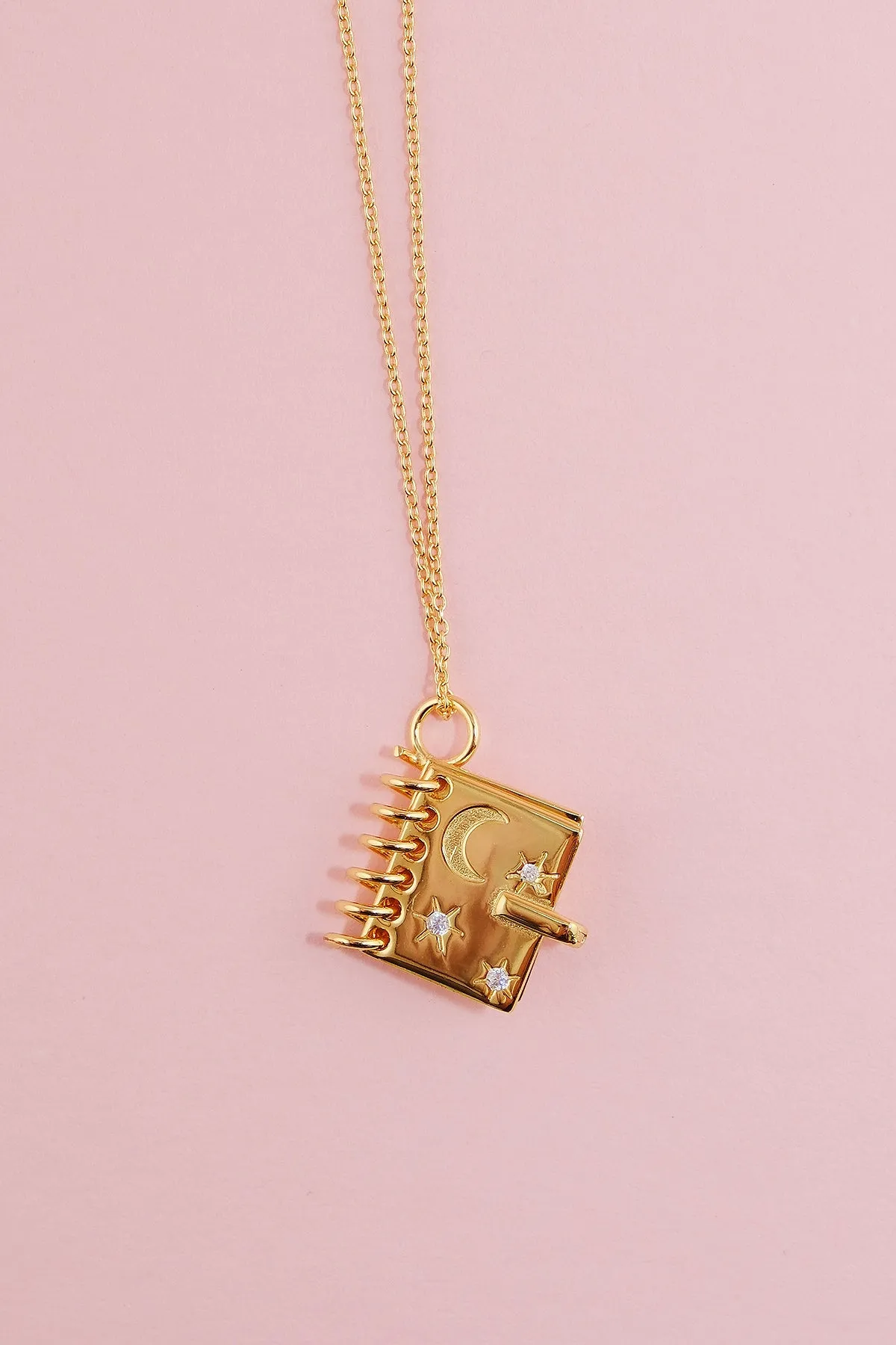 Moon Messages Sterling Silver Necklace sold by Mulberry and Grand product image thumbnail 2