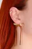 Ribbon Charm Dangle Earrings sold by Mulberry and Grand