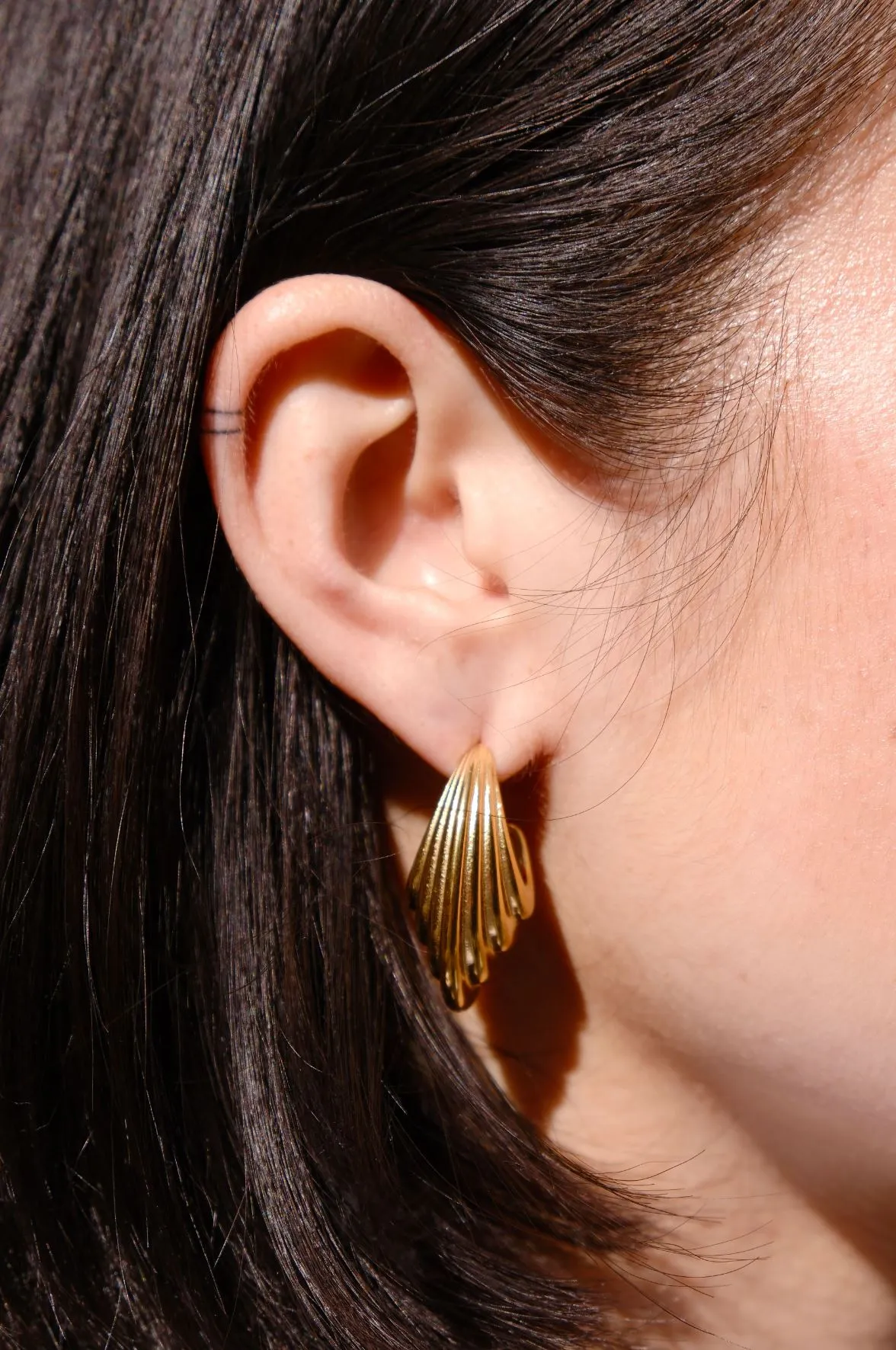 Layered Oval Hoop Earrings sold by Mulberry and Grand