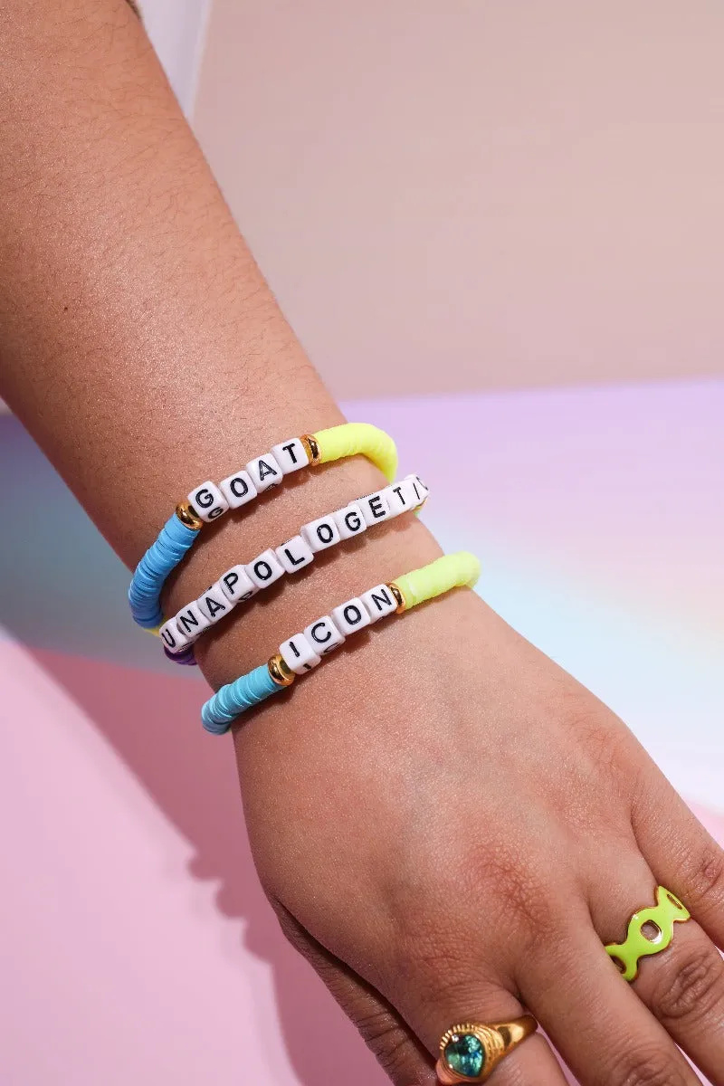 Icon Inspirational Beaded Bracelet sold by Mulberry and Grand