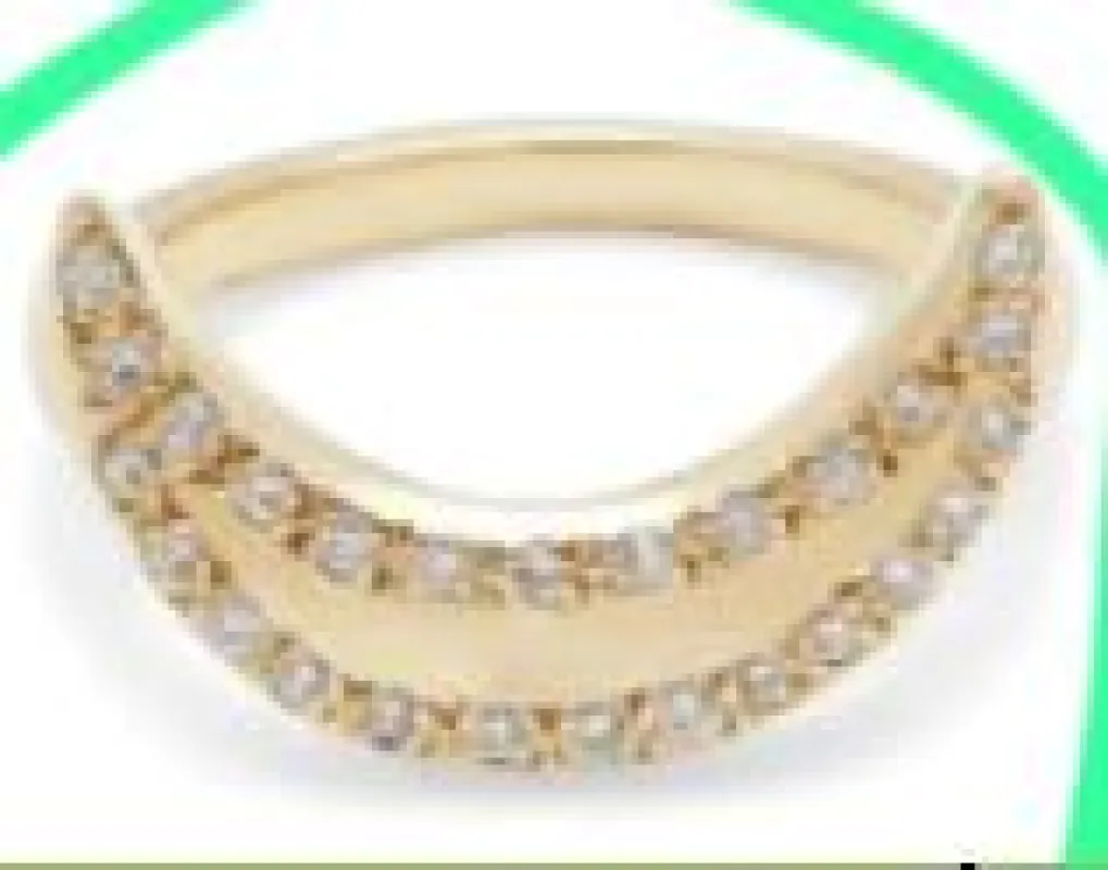 Esme Crescent Sterling Silver Ring sold by Mulberry and Grand