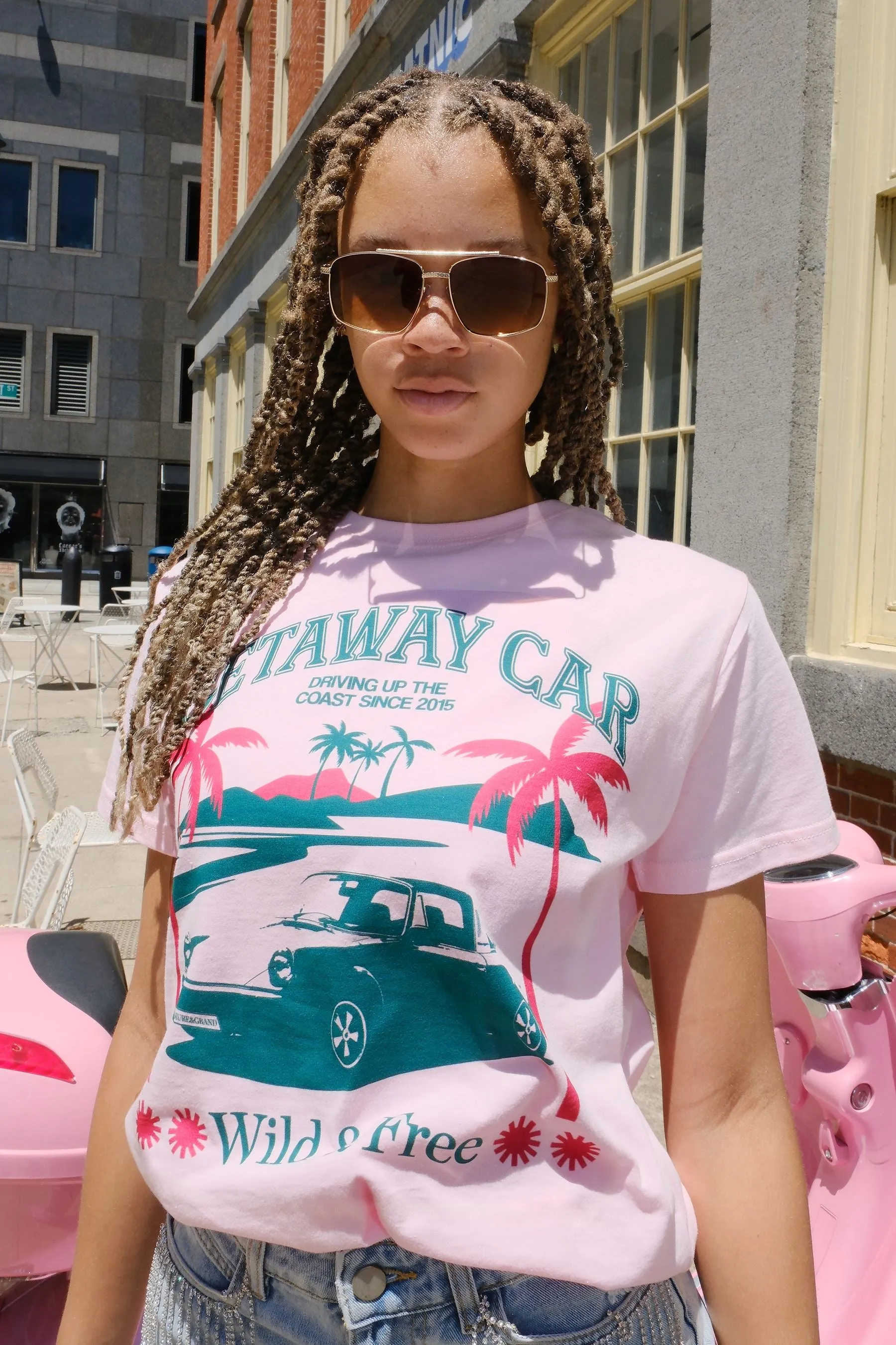 Getaway Car Graphic T-Shirt sold by Mulberry and Grand product image thumbnail 5