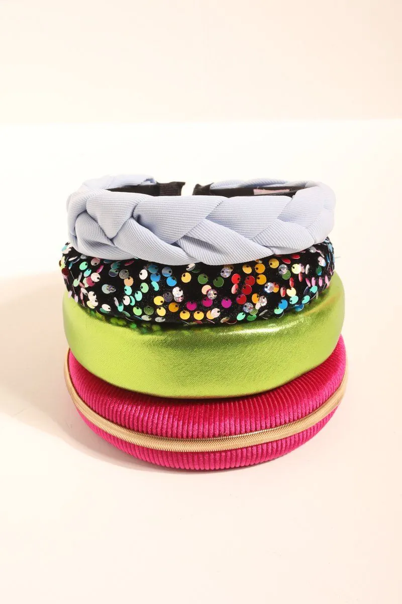 Sequin Velvet Plush Headband sold by Mulberry and Grand product image thumbnail 5