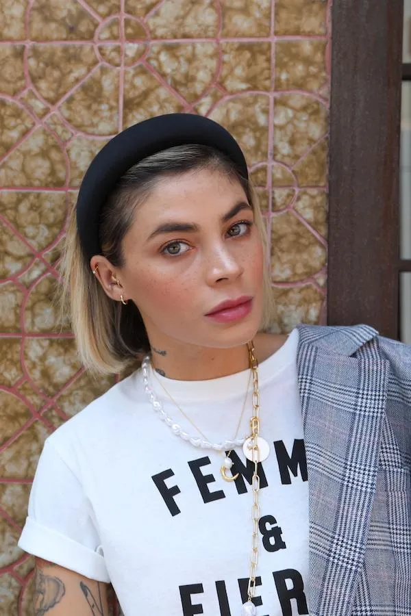 Raised Headband sold by Mulberry and Grand