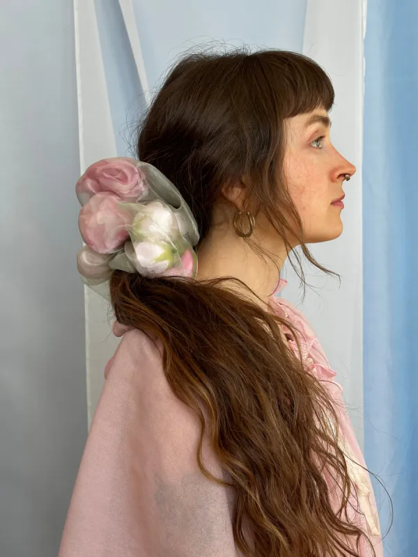 Sheer Rose Stuffed Giant Scrunchie sold by Room Shop