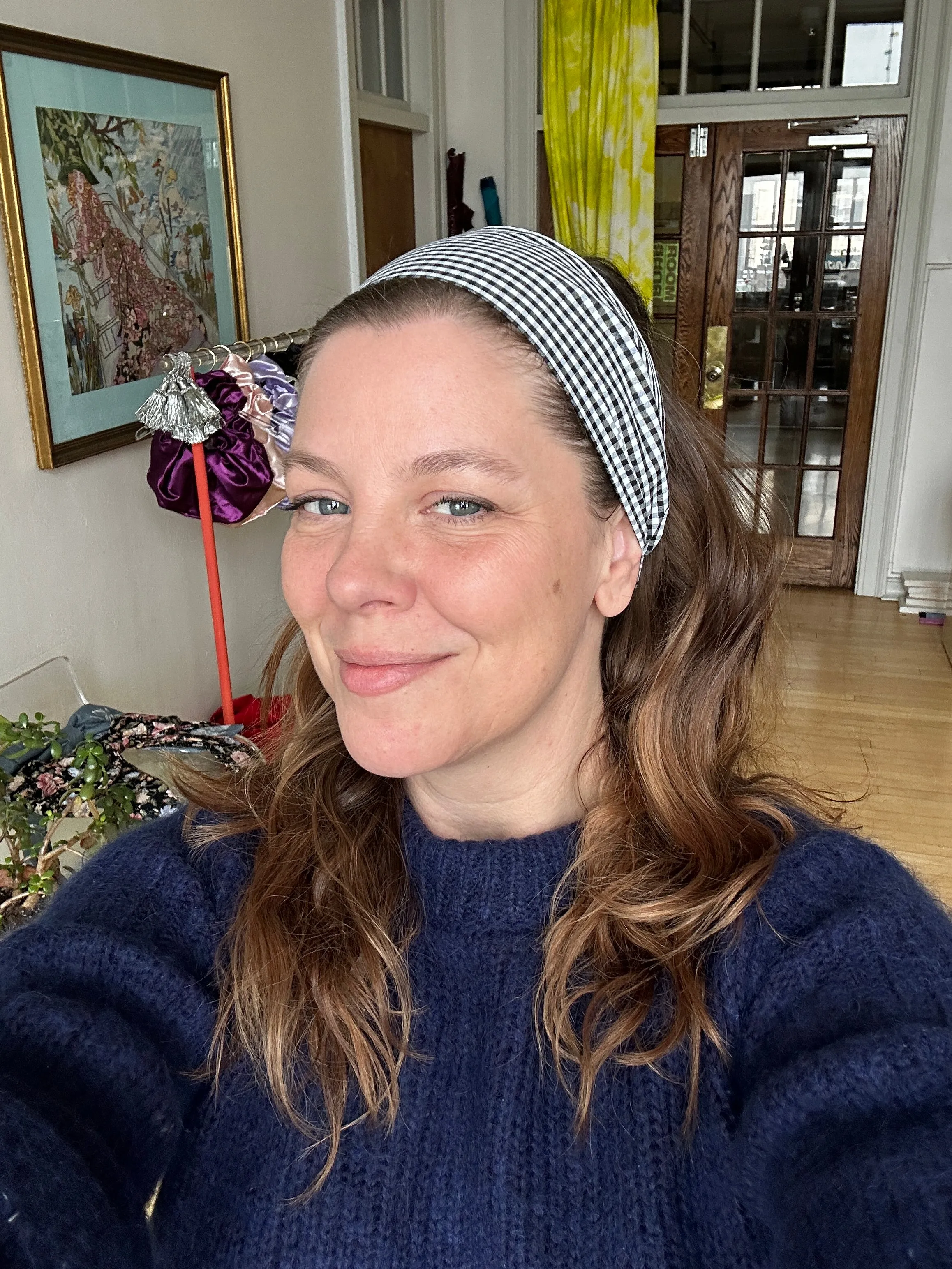 Gingham Bardot Headband sold by Room Shop product image thumbnail 4