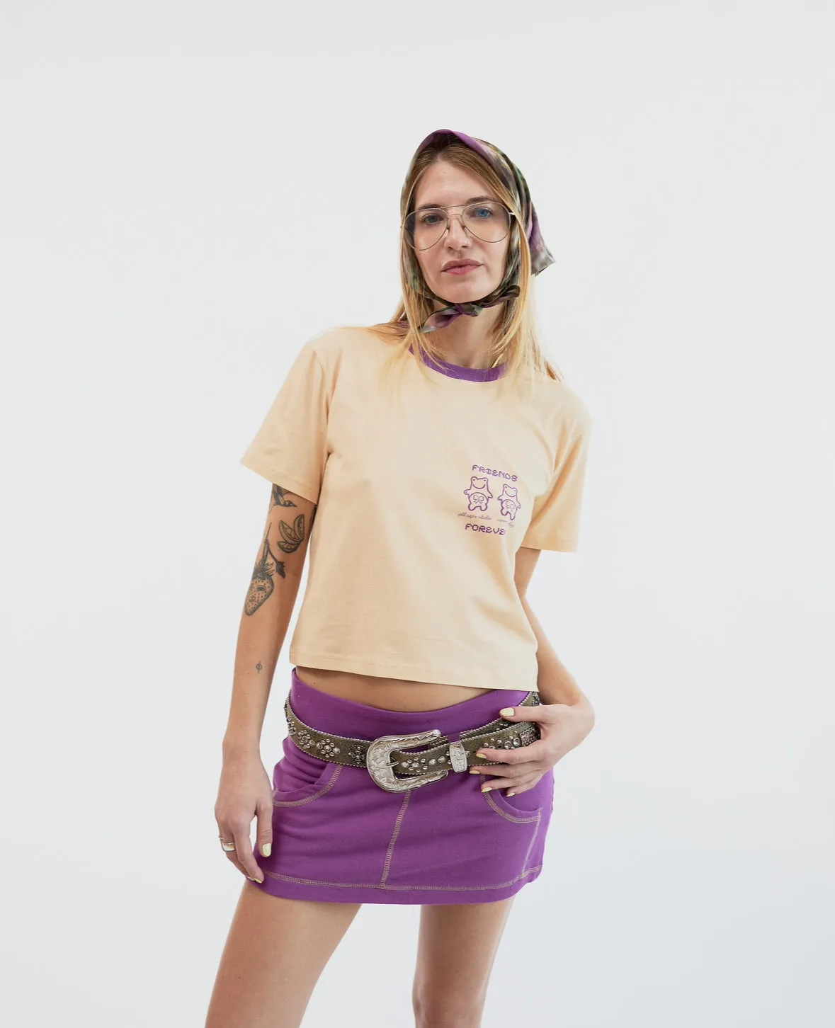 Friends Forever Crop Tee sold by Room Shop product image thumbnail 2