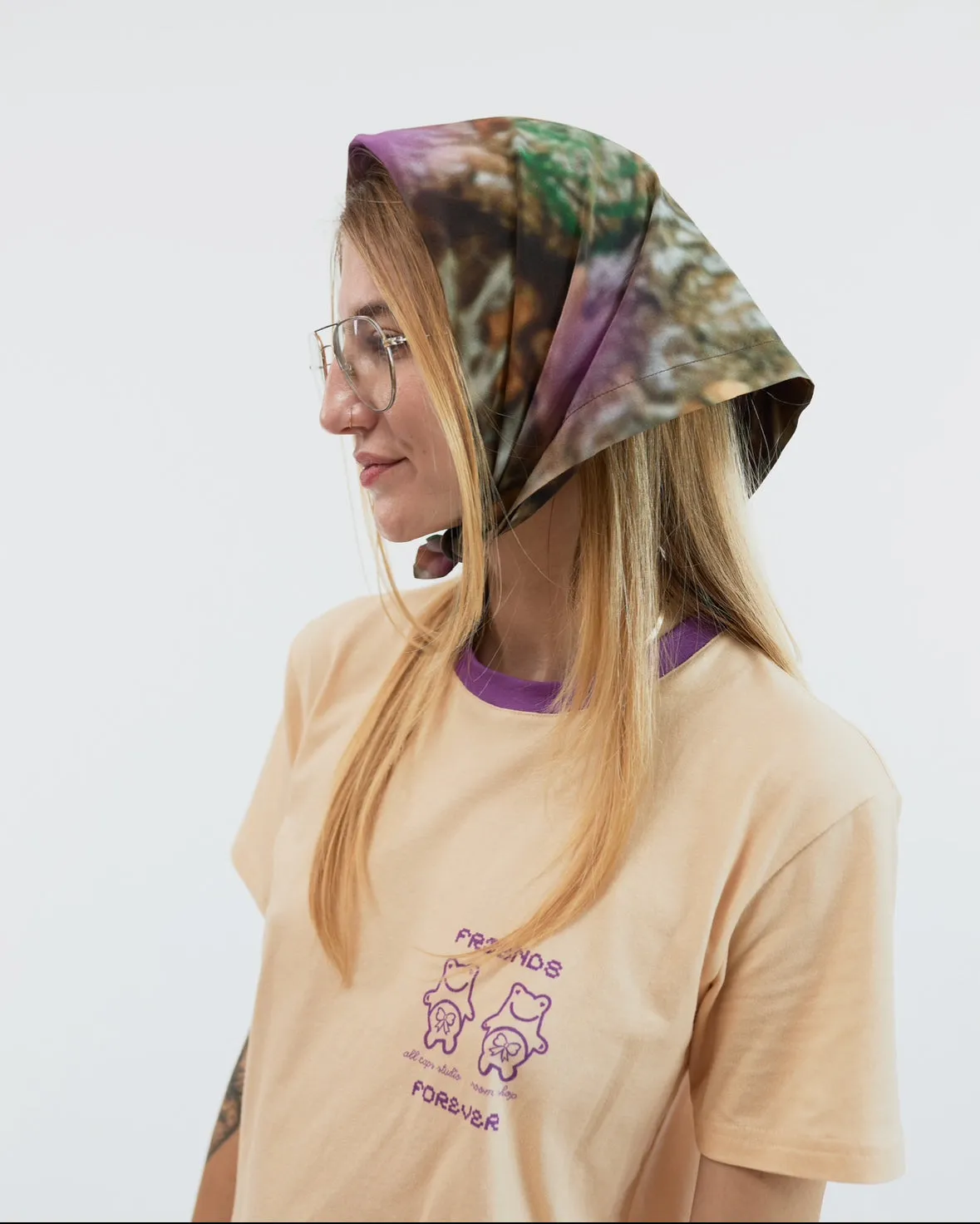 Focus Camo Headscarf with Frog Charm sold by Room Shop product image thumbnail 3