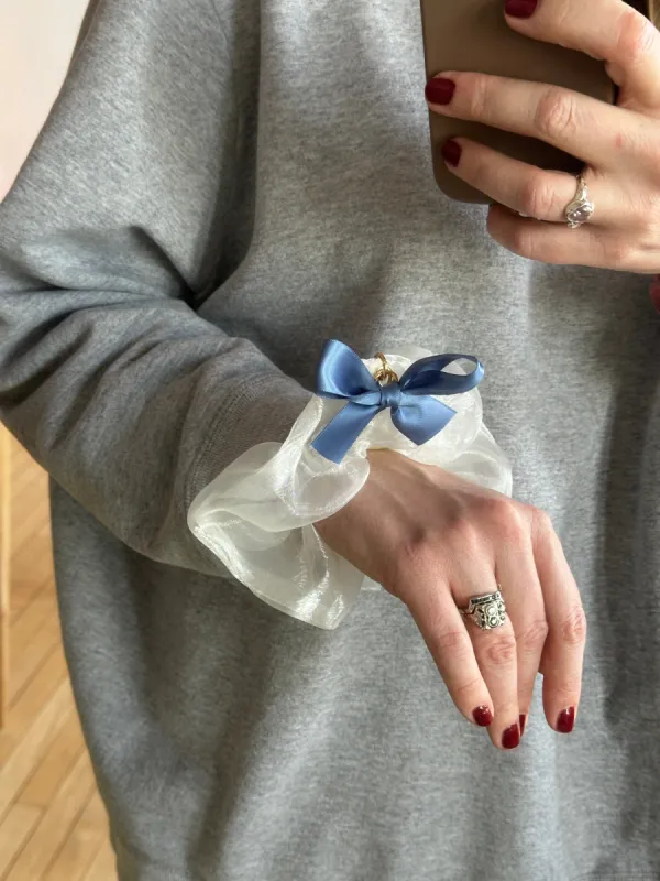 Marie Bow Charm Scrunchie sold by Room Shop