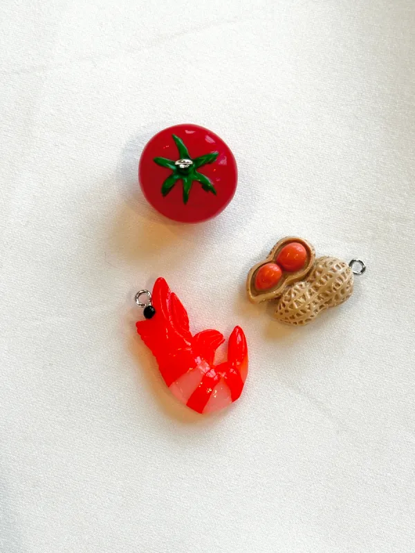 Animal Vegetable Charm Trio sold by Room Shop