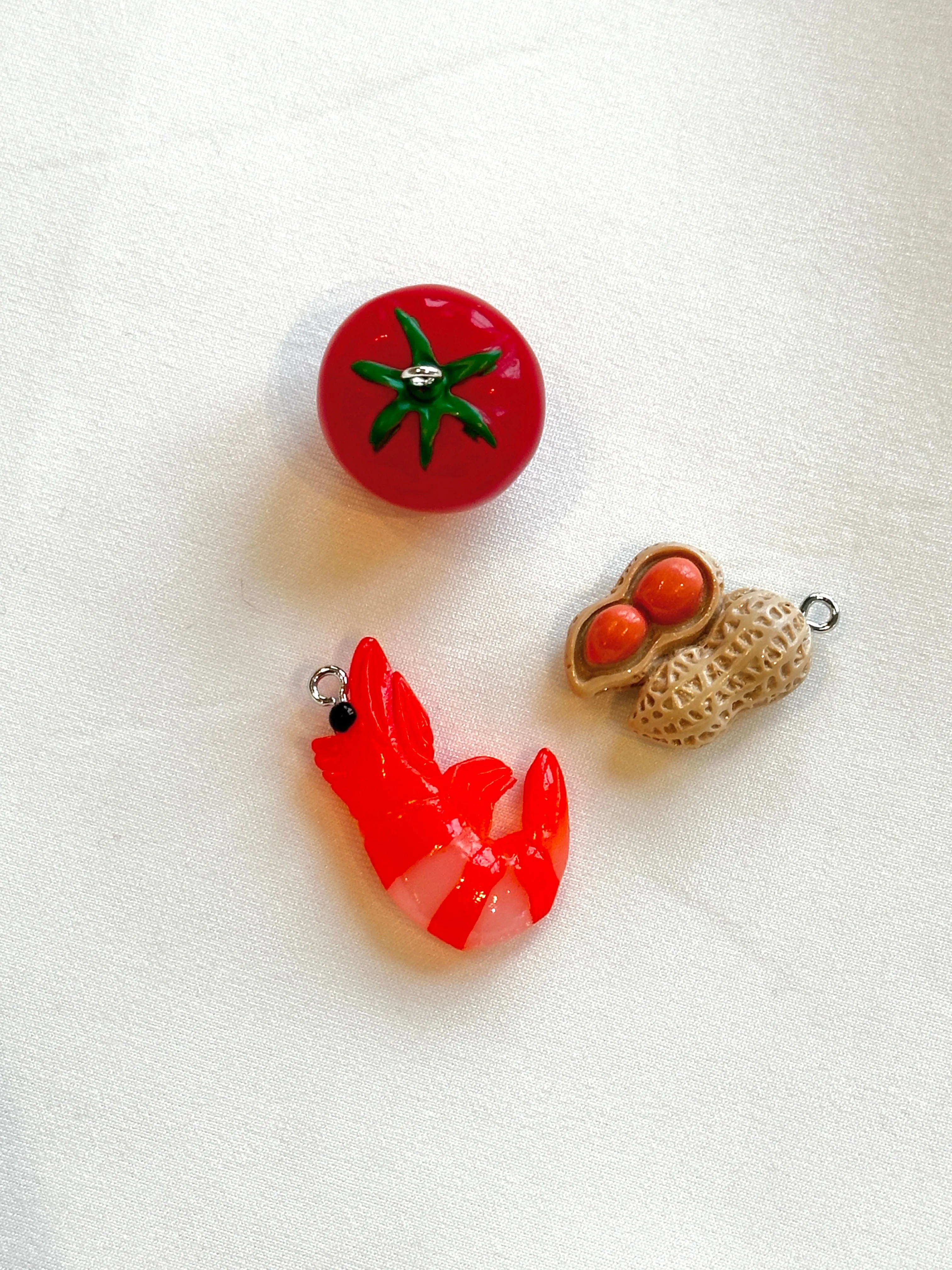 Animal Vegetable Charm Trio sold by Room Shop