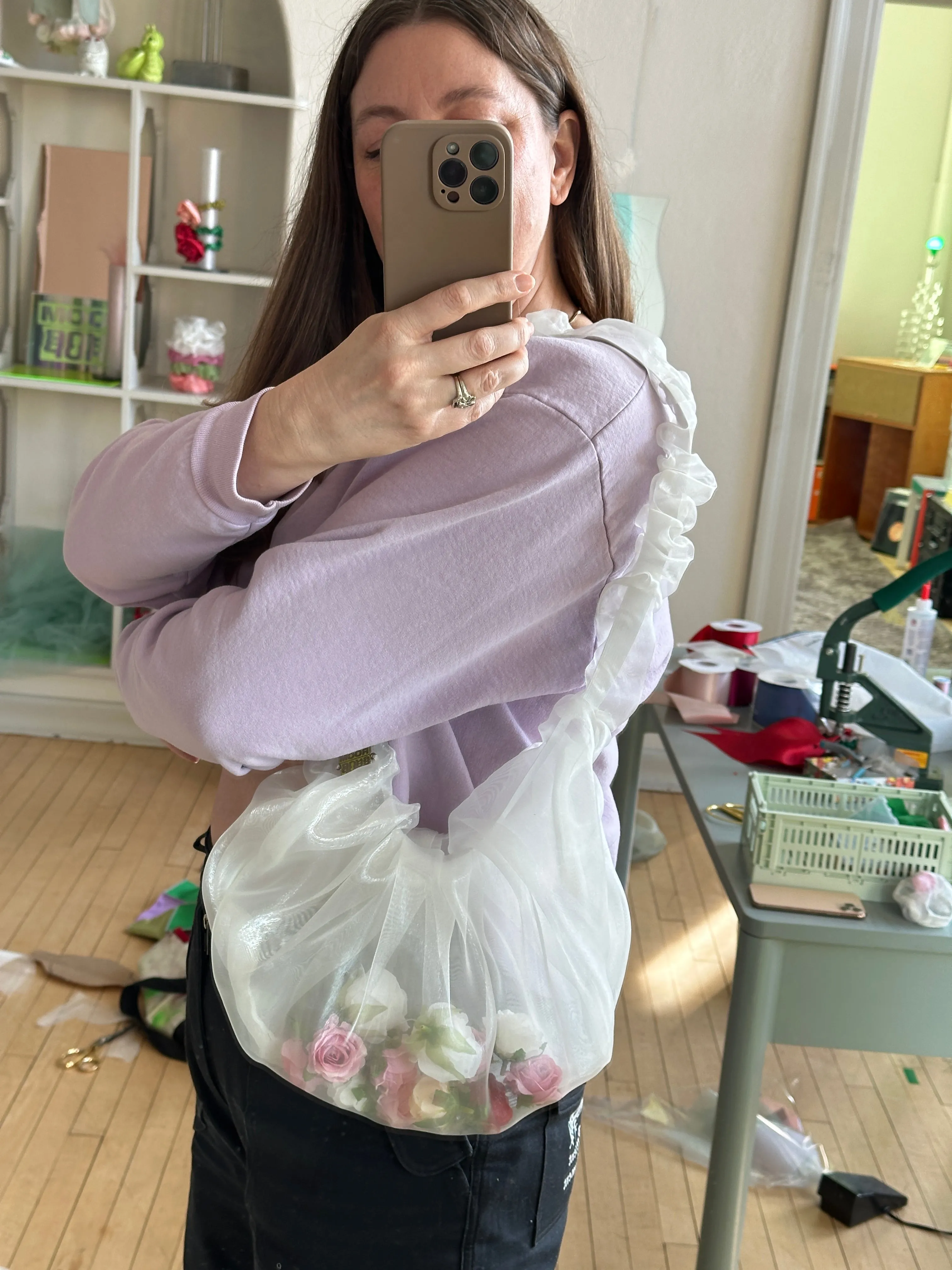 Rose Filled Crossbody Bag sold by Room Shop product image thumbnail 4