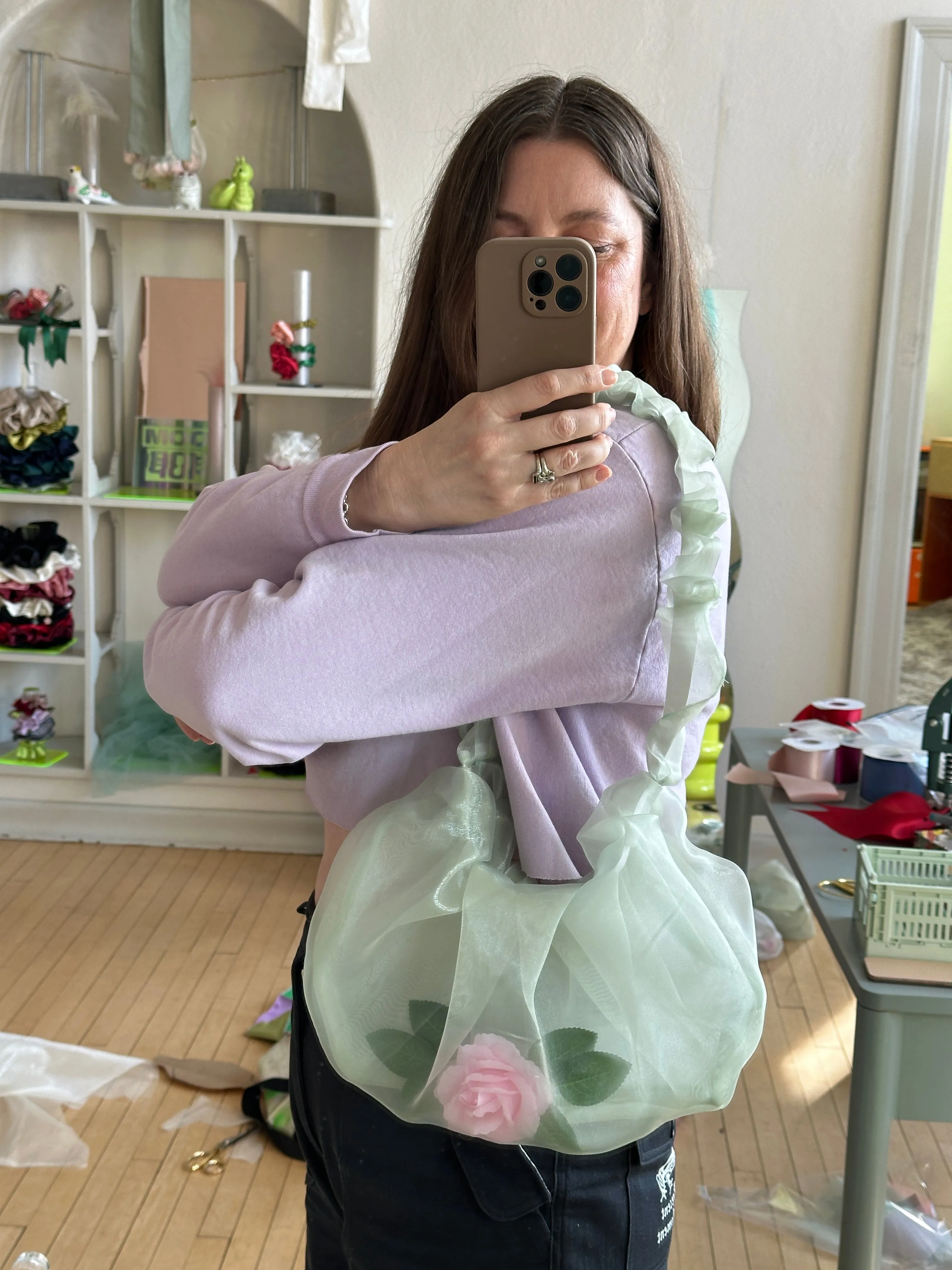 Rose Filled Crossbody Bag sold by Room Shop product image thumbnail 3