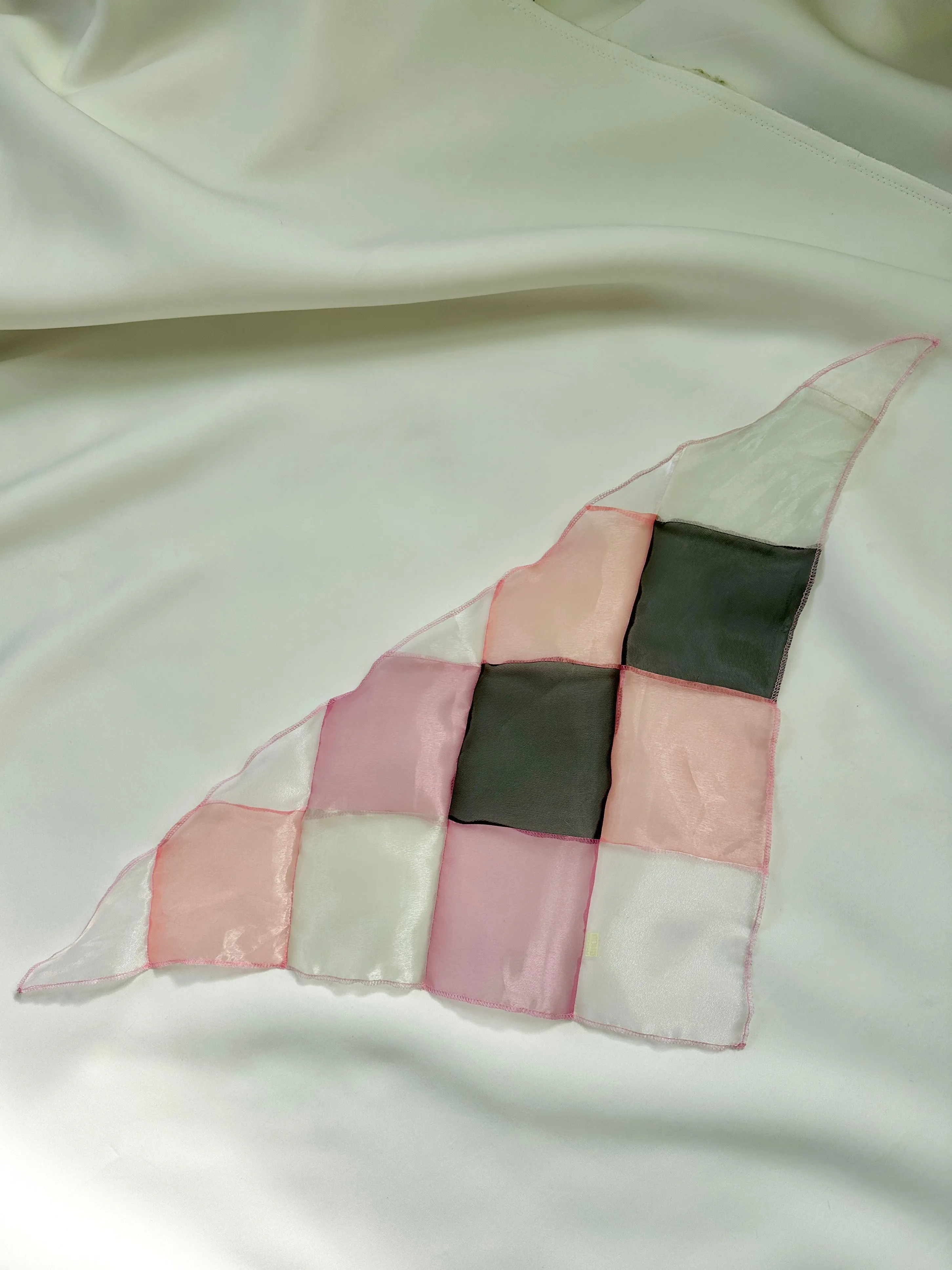 Sheer Patchwork Triangle Headscarf sold by Room Shop