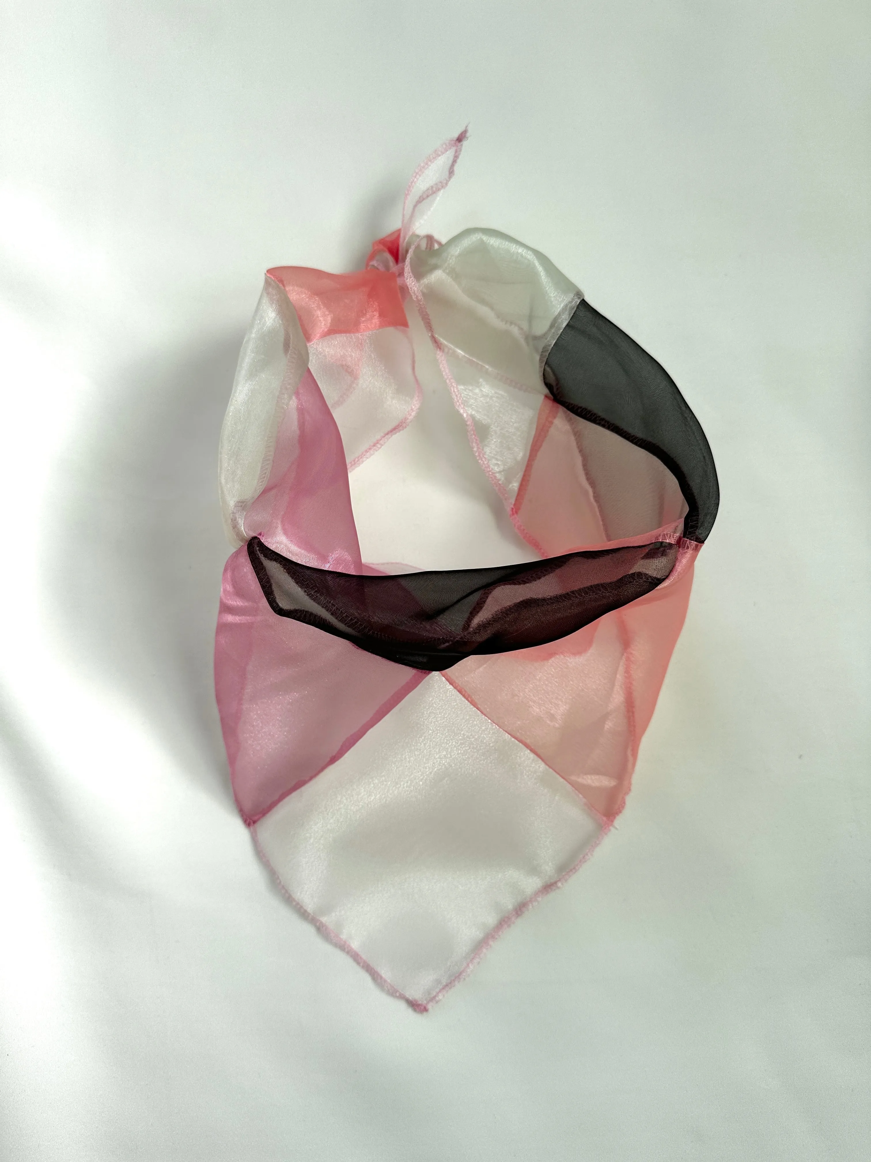 Sheer Patchwork Triangle Headscarf sold by Room Shop product image thumbnail 2
