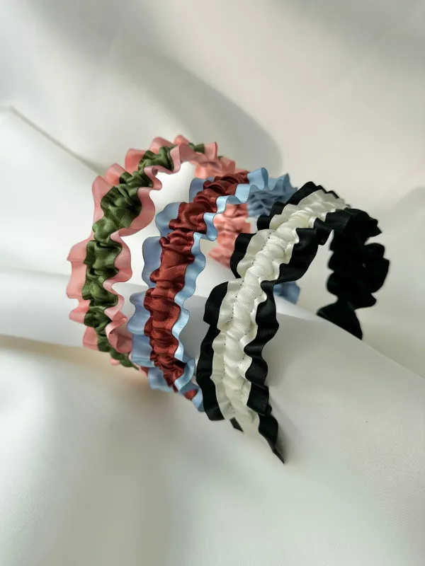 Sophia Ruffle Headband made by Room Shop