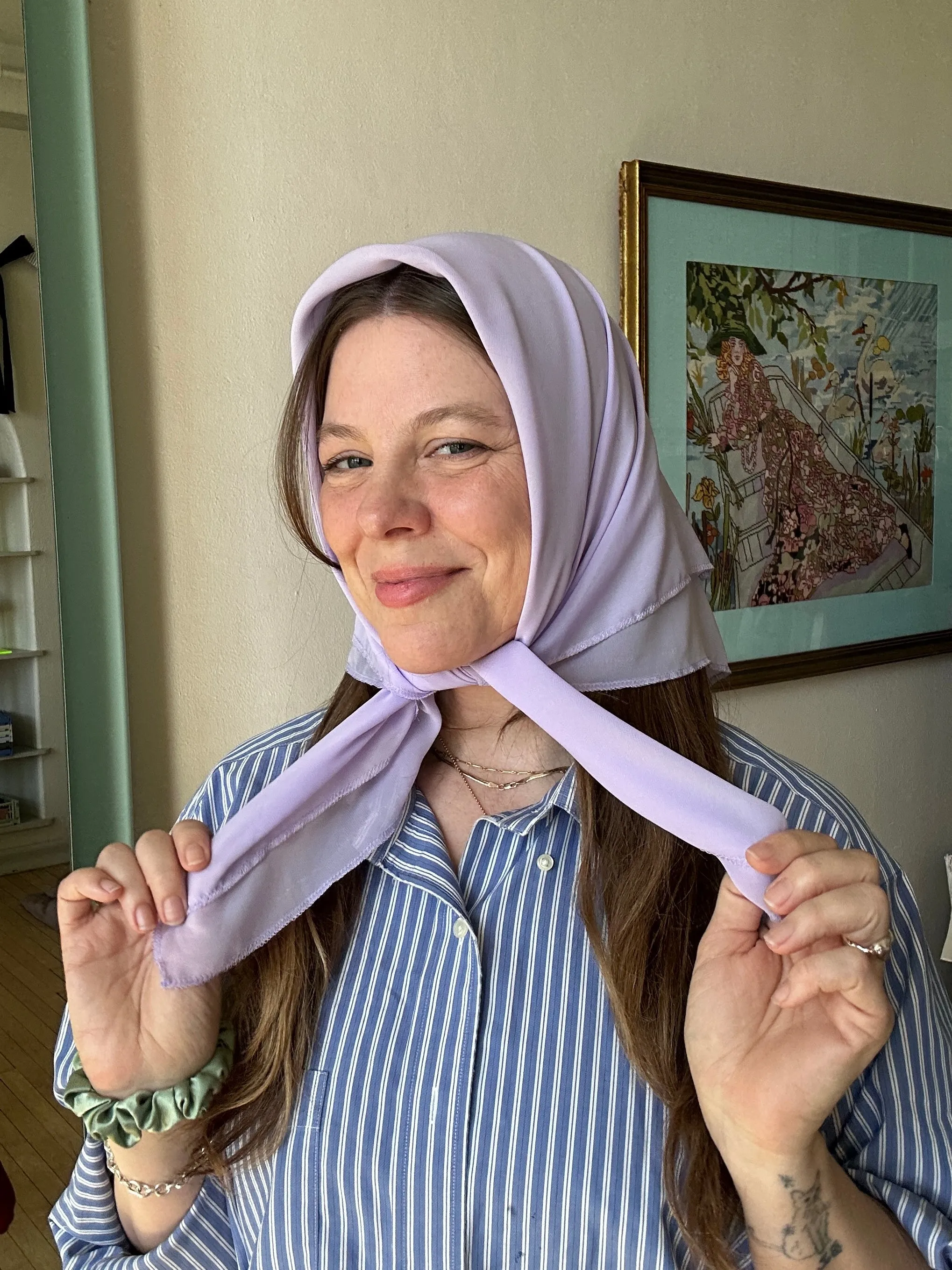 Chiffon Square Headscarf sold by Room Shop product image thumbnail 5