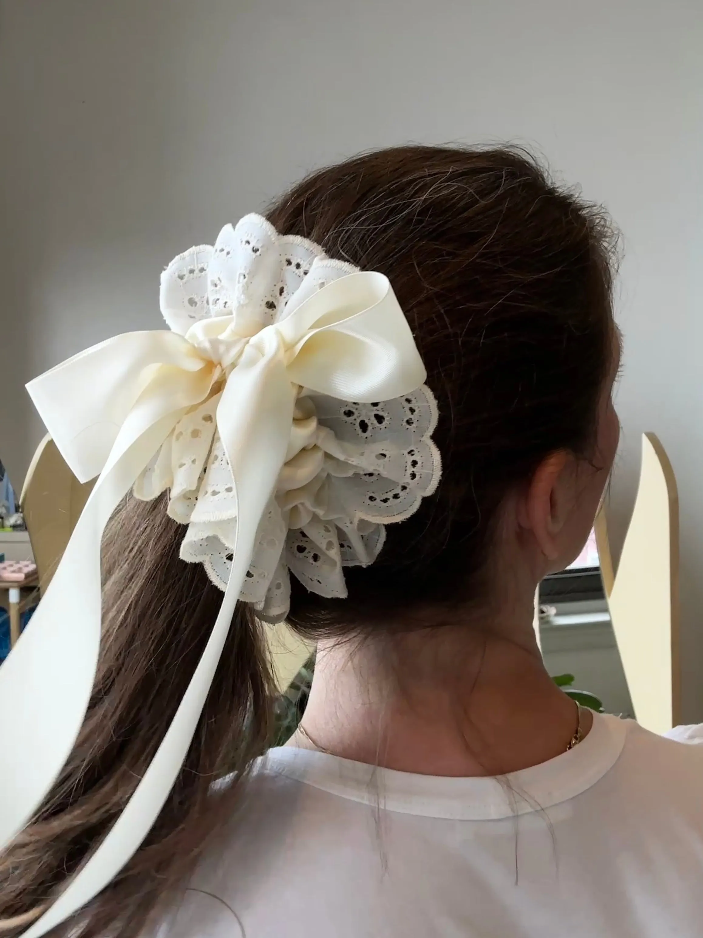Eyelet Peplum Scrunchie sold by Room Shop product image thumbnail 2