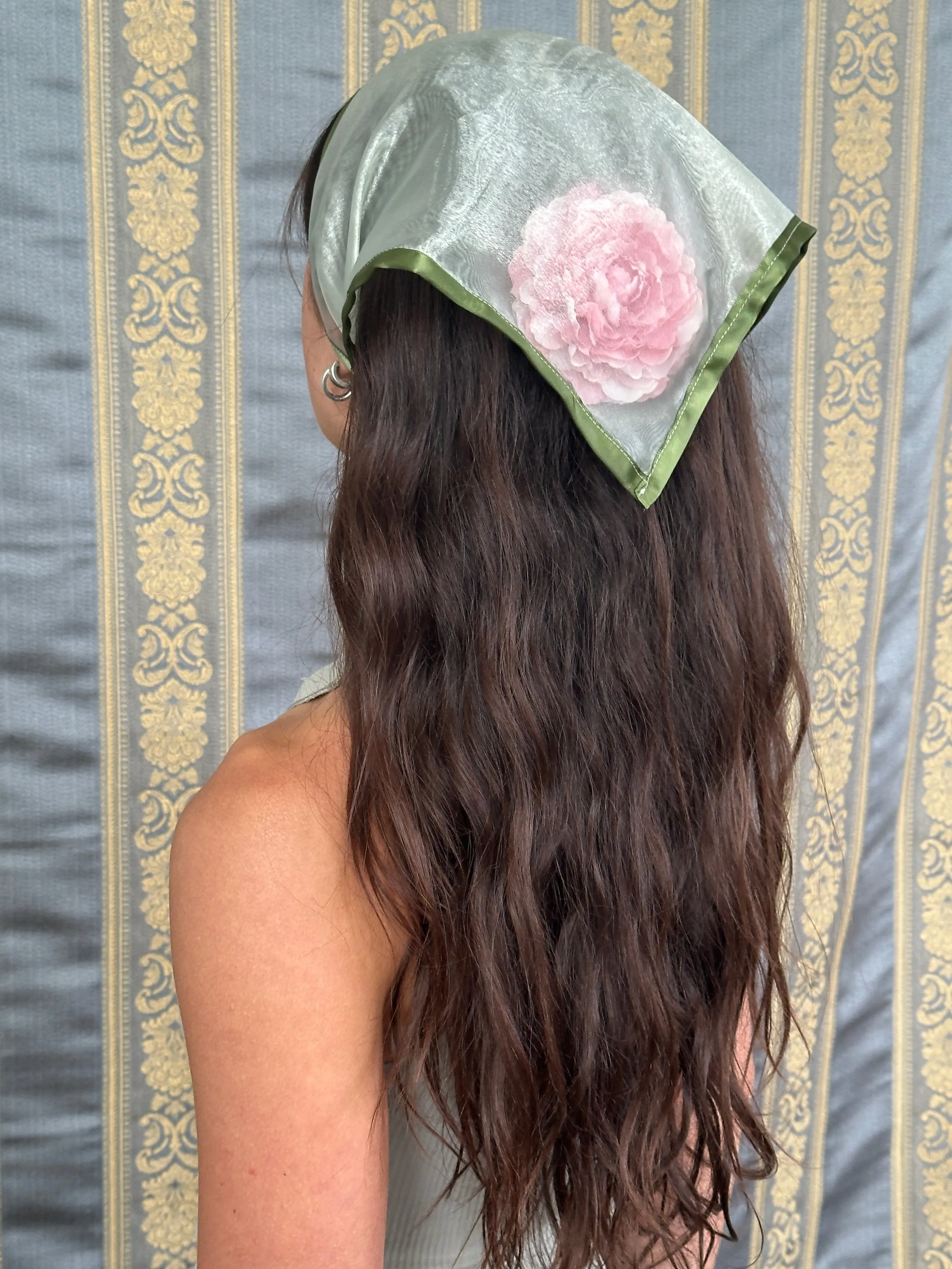 Peony Filled Headscarf sold by Room Shop