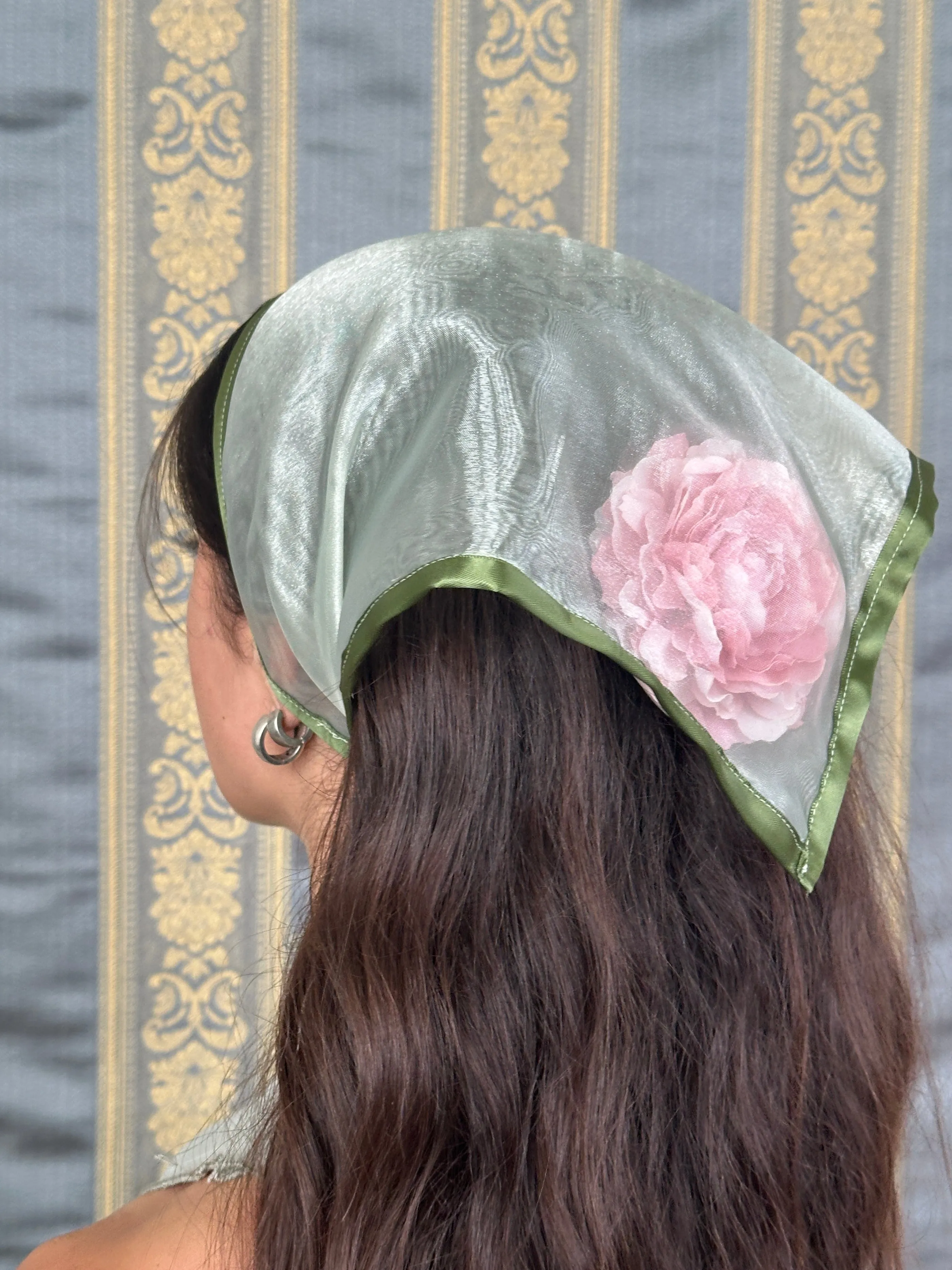Peony Filled Headscarf sold by Room Shop product image thumbnail 4