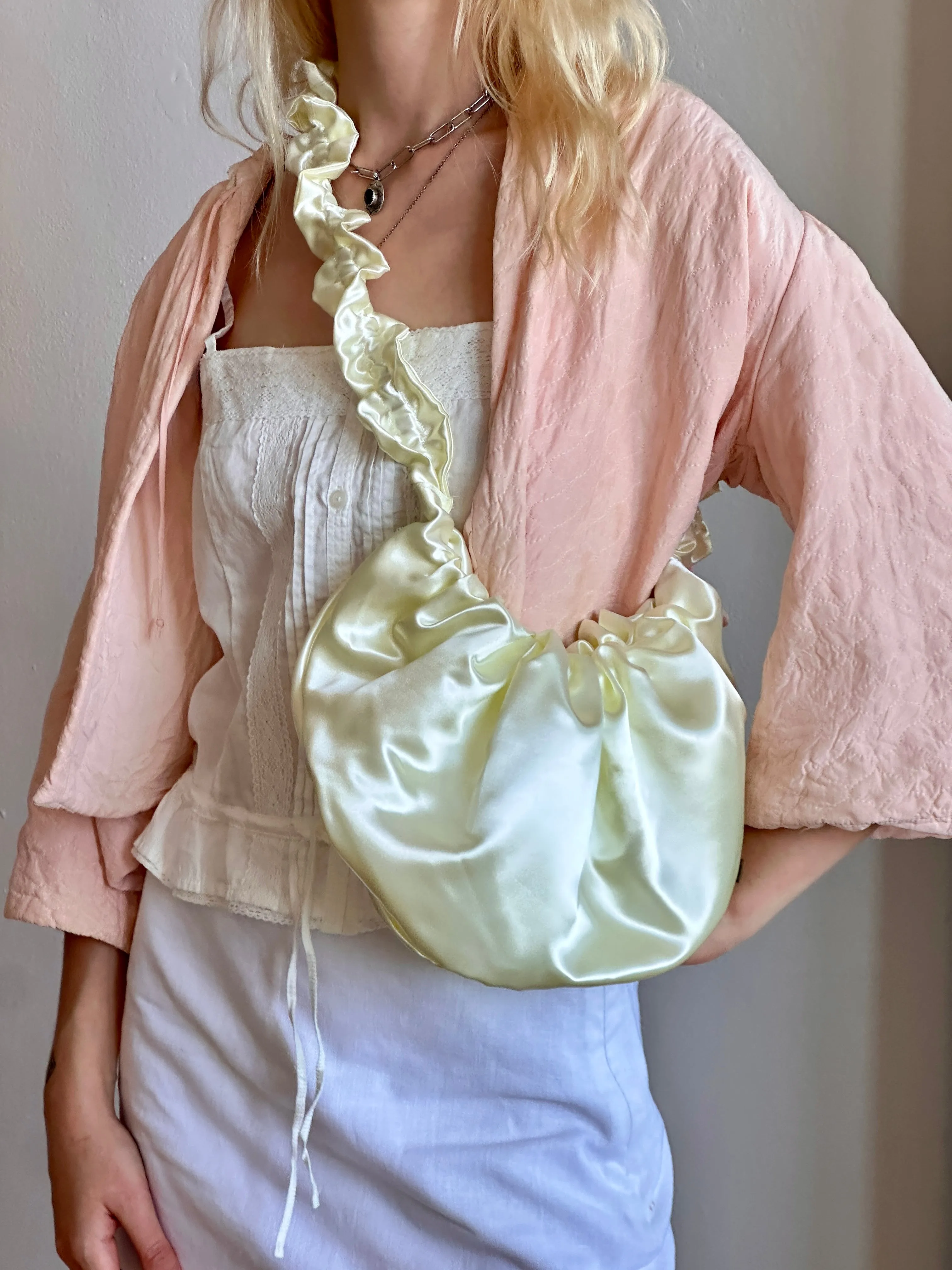 Satin Ruffle xbody Bag sold by Room Shop product image thumbnail 3