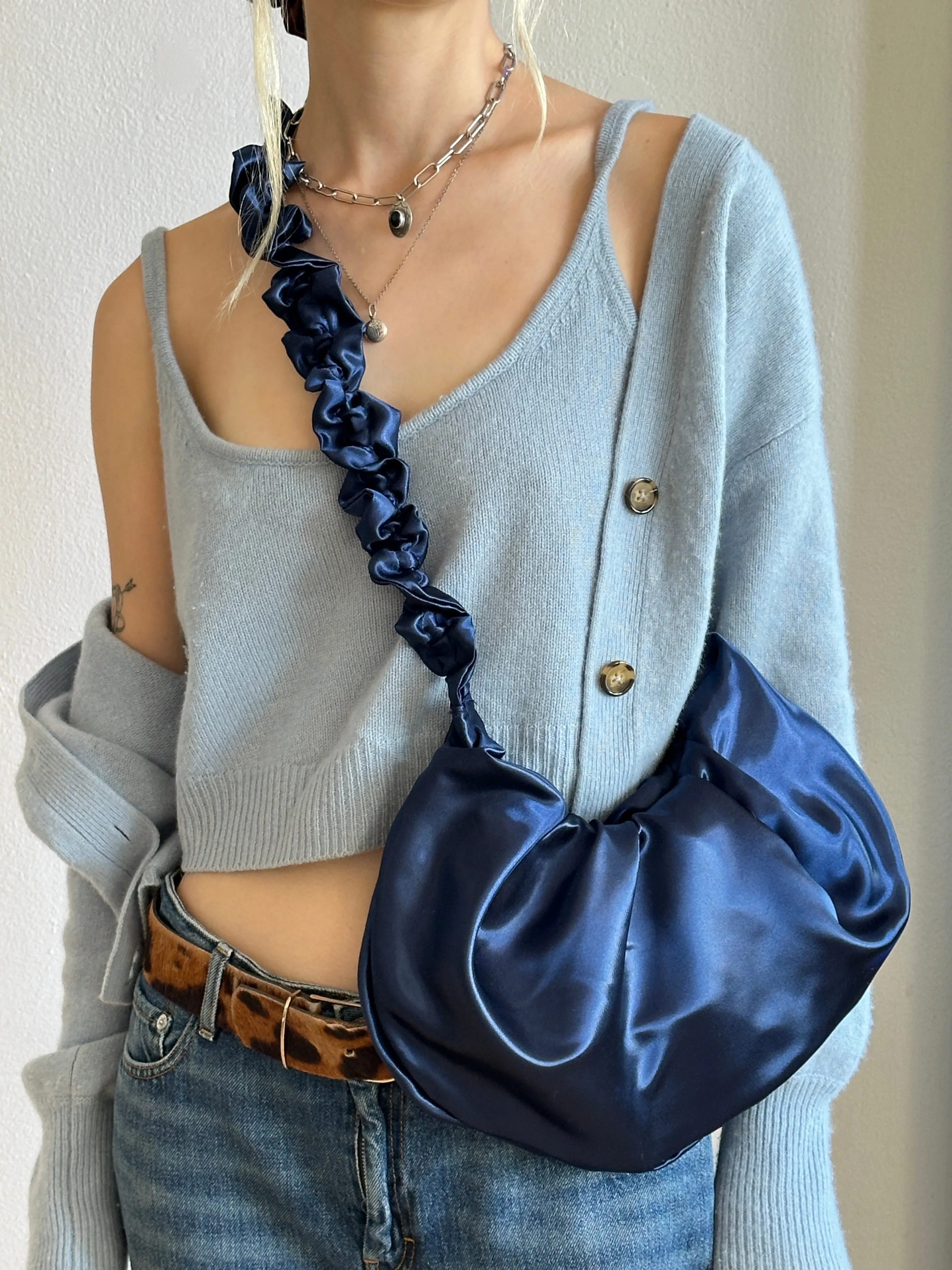 Satin Ruffle xbody Bag sold by Room Shop product image thumbnail 2