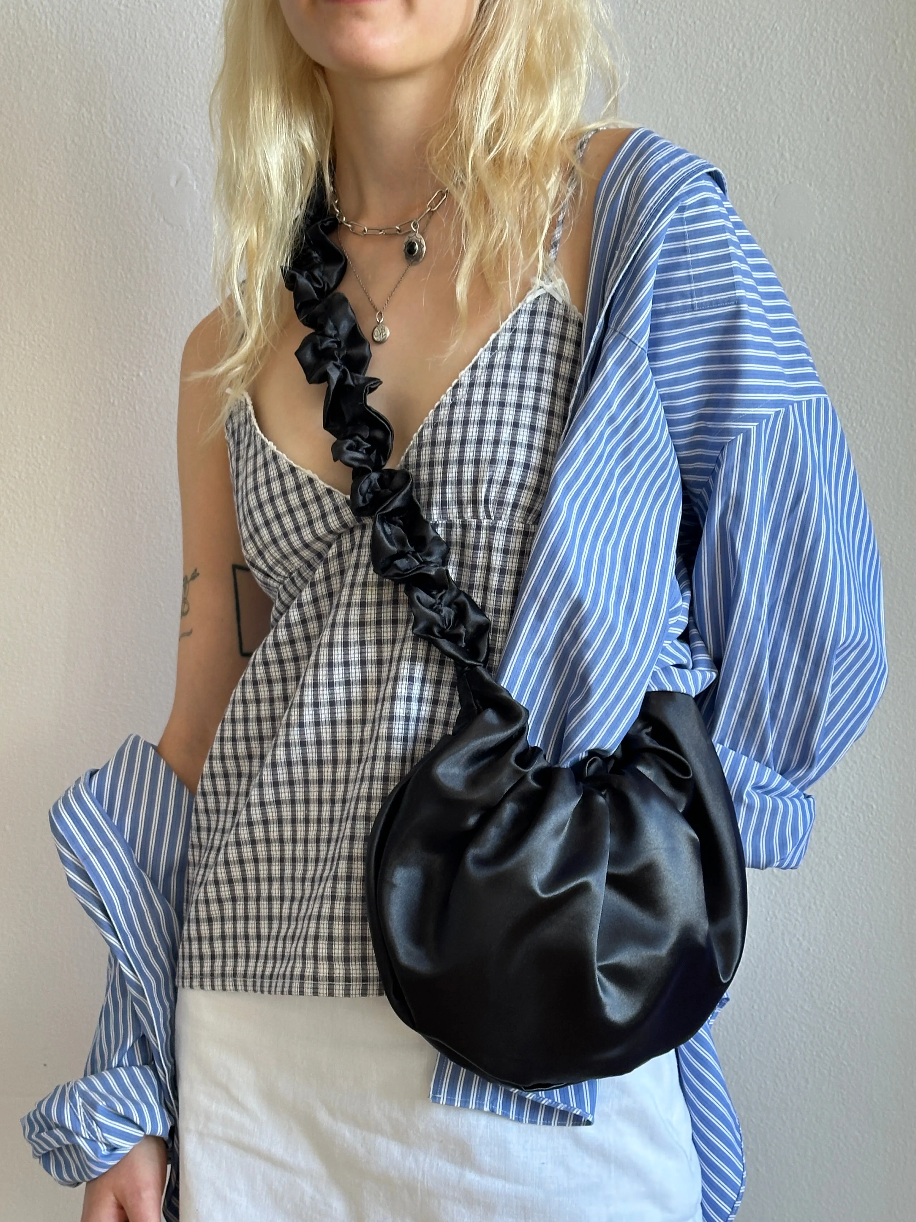 Satin Ruffle xbody Bag sold by Room Shop product image thumbnail 5