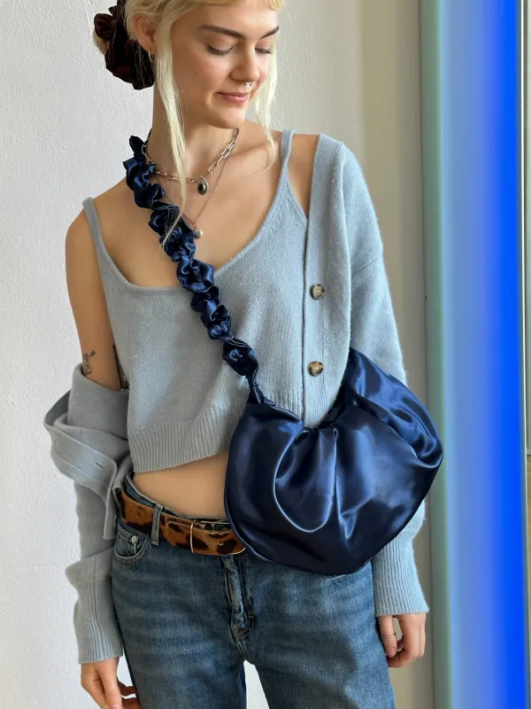 Satin Ruffle xbody Bag sold by Room Shop