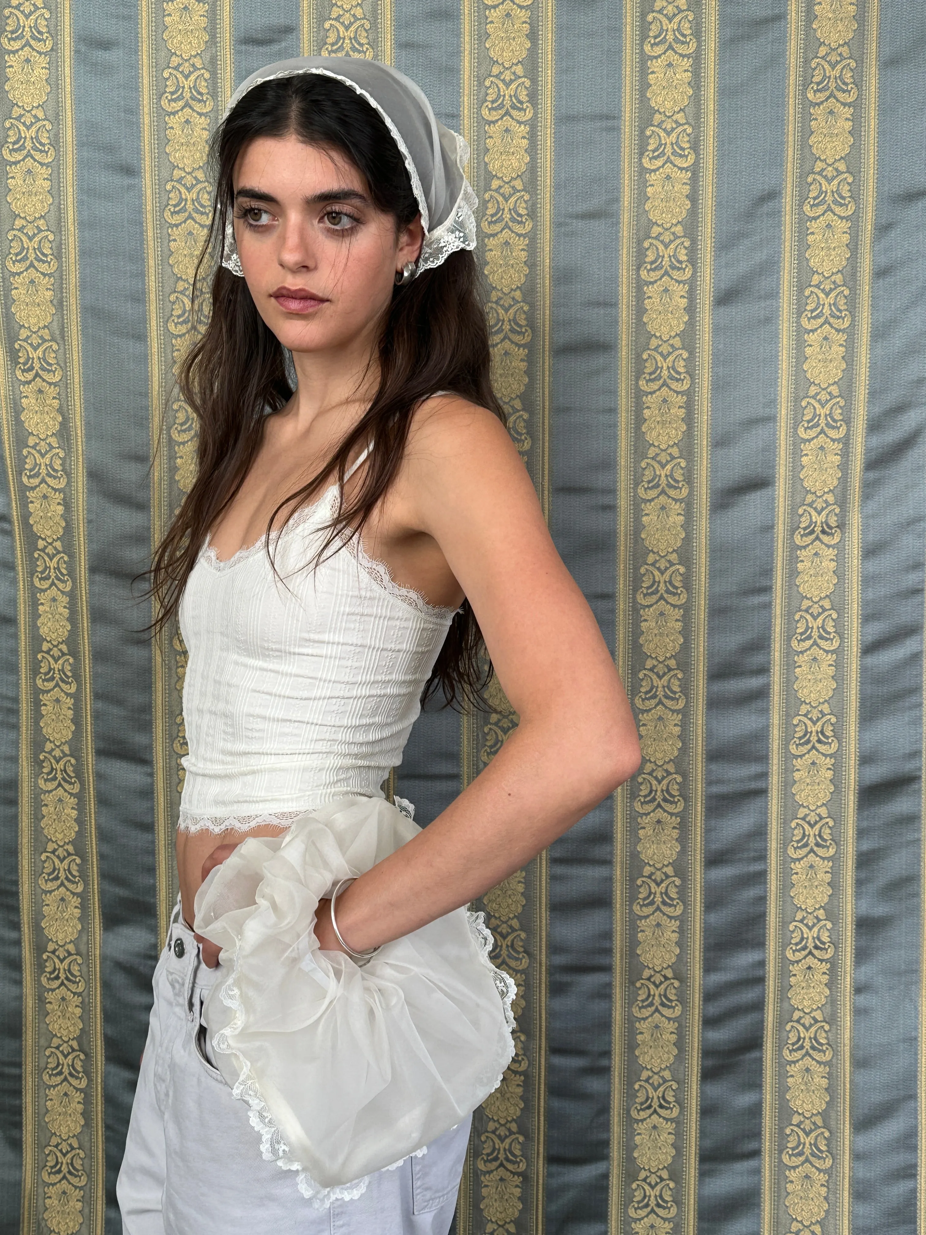 Lacy Silk Organza Clutch sold by Room Shop product image thumbnail 3