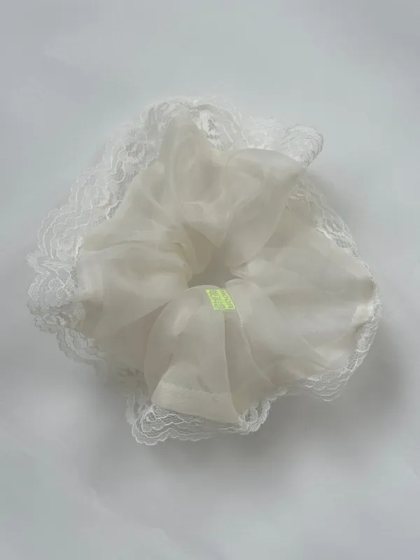 Lacy Silk Organza Scrunchie sold by Room Shop