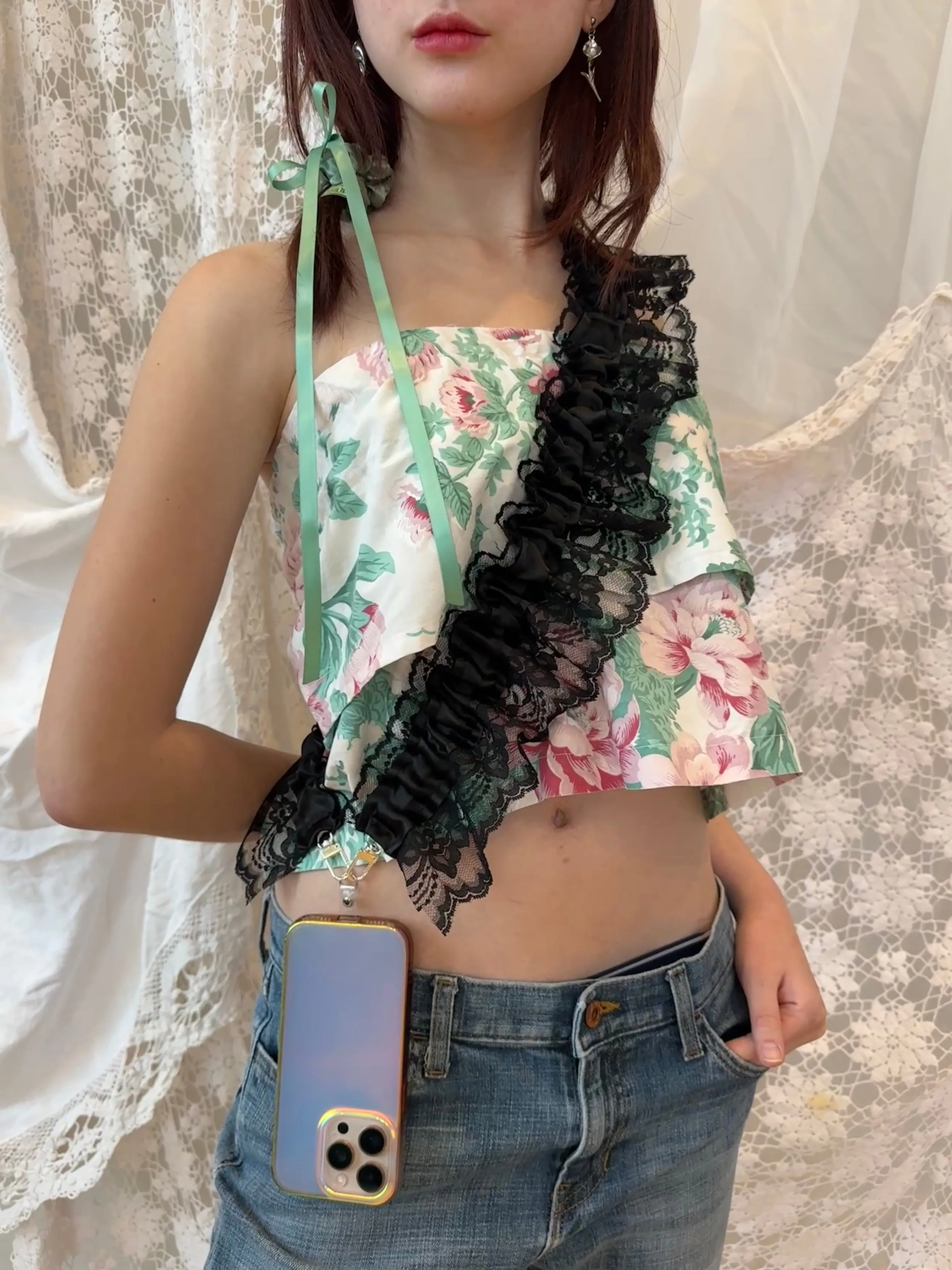 Suffragette Sash Phone Strap sold by Room Shop
