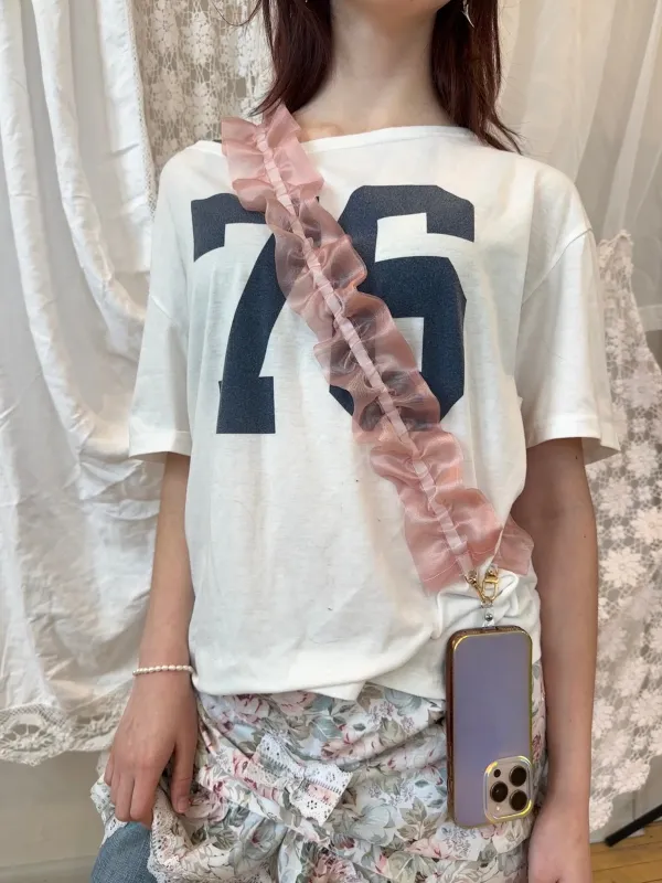 Ruffle Phone Strap made by Room Shop