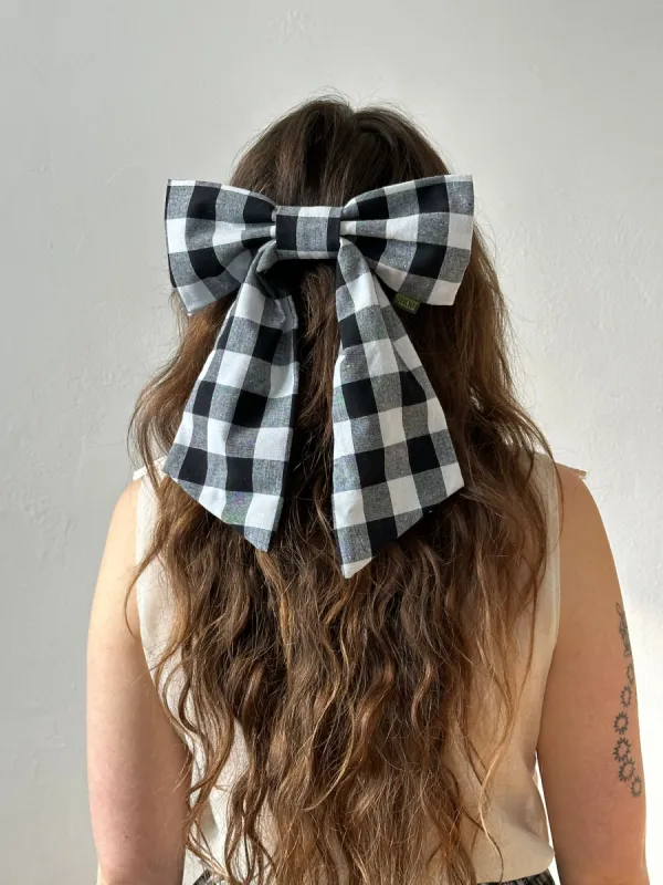 Picnic Gingham Bow Clip sold by Room Shop