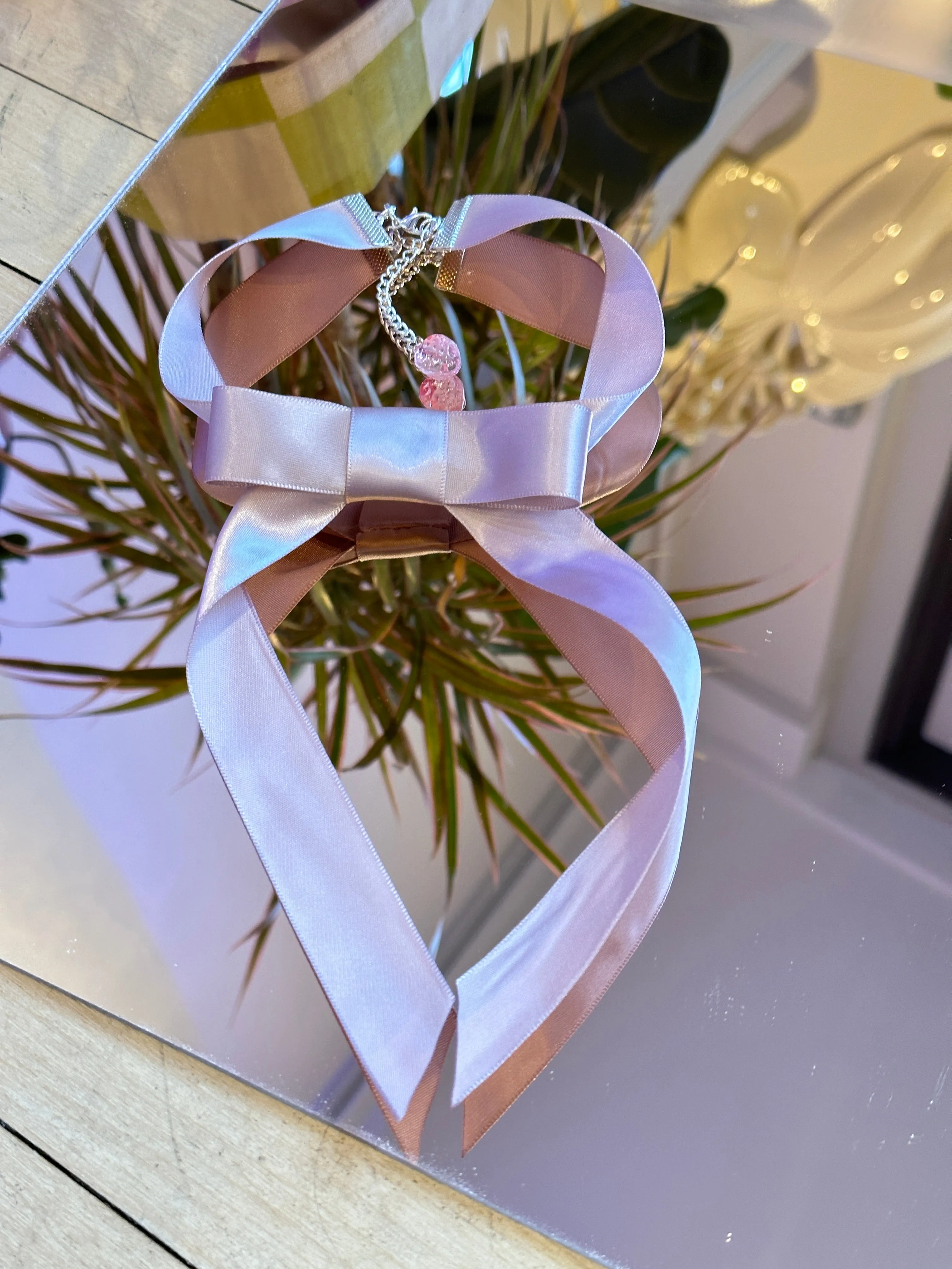 Ribbon Choker Necklace sold by Room Shop product image thumbnail 5