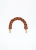 The French Braid Top Handle in Brown sold by Salt Strap