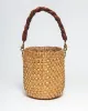 The French Braid Top Handle in Brown sold by Salt Strap