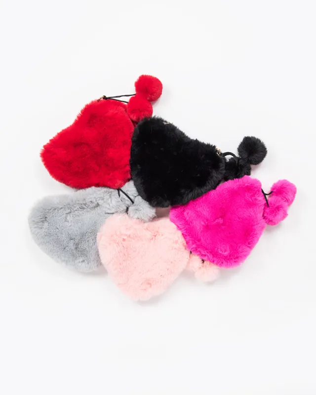FUZZY HEART BAG sold by Salt Strap