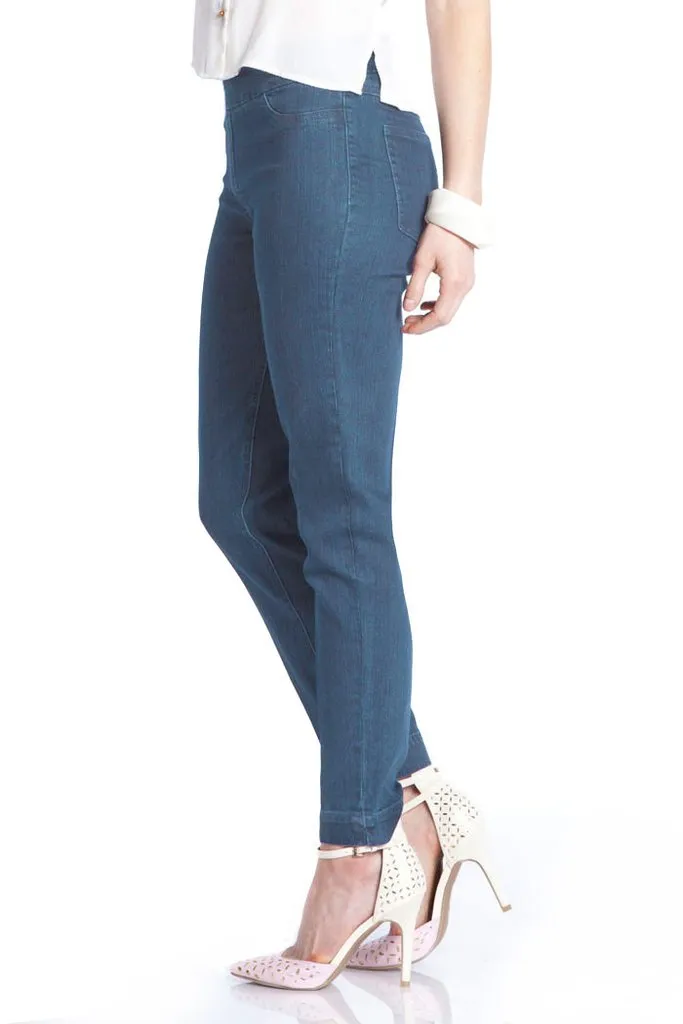 Petite Pull On Denim Ankle Pants sold by SlimSation product image thumbnail 2