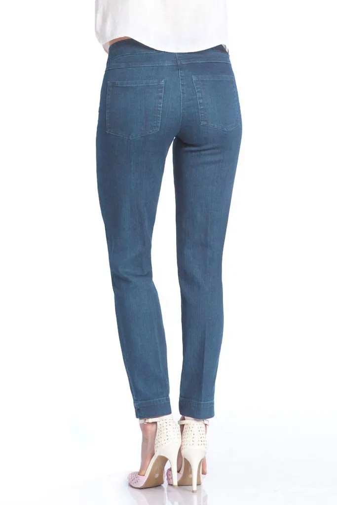 Petite Pull On Denim Ankle Pants sold by SlimSation product image thumbnail 3