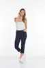 Crop Pants with Pockets & Strap Hem Vents - Midnight Blue sold by SlimSation