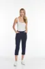 Crop Pants with Pockets & Strap Hem Vents - Midnight Blue sold by SlimSation