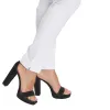 Pull-On Narrow Leg Pant - White sold by SlimSation