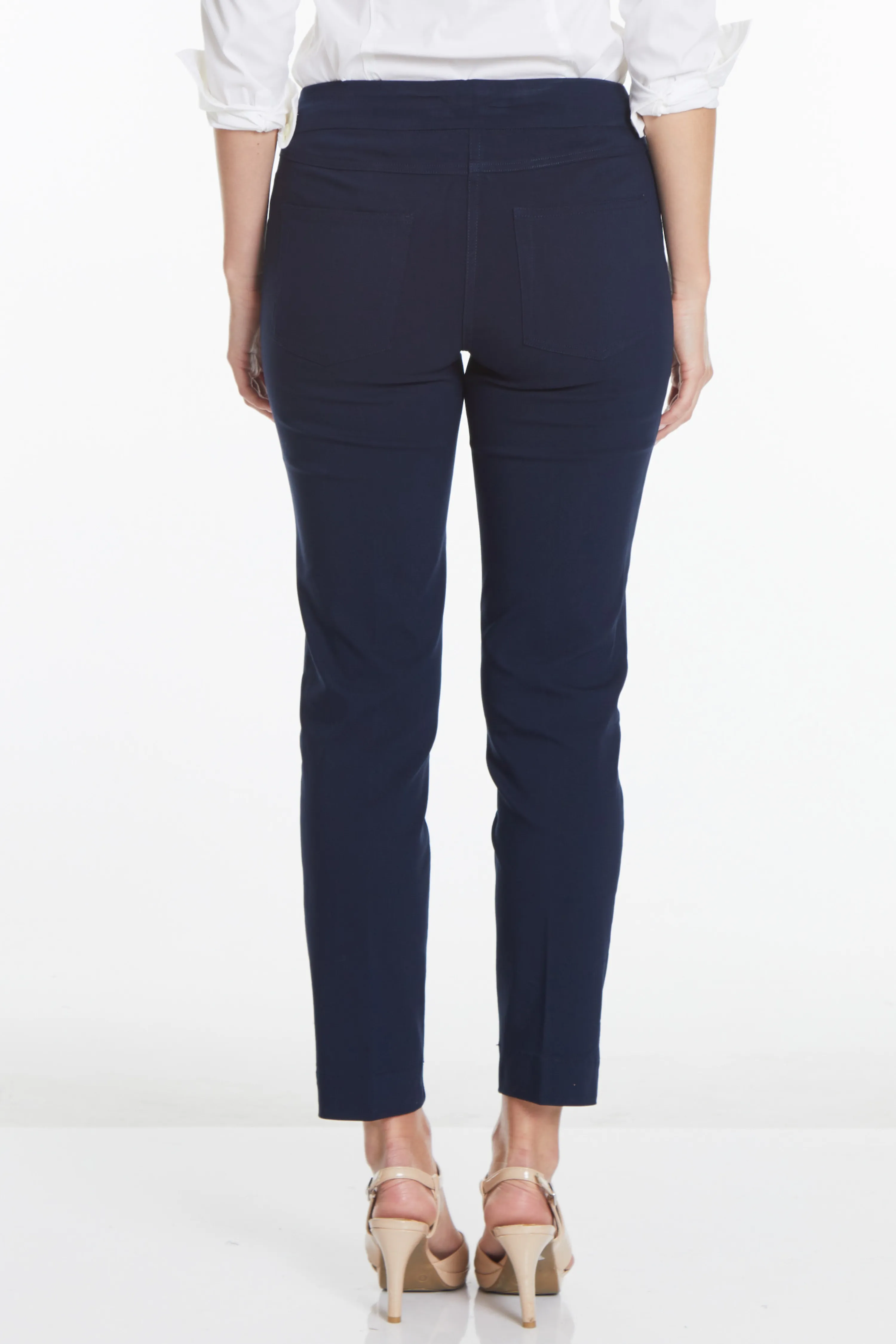 Pull-On Midnight Blue Ankle Pants sold by SlimSation product image thumbnail 2